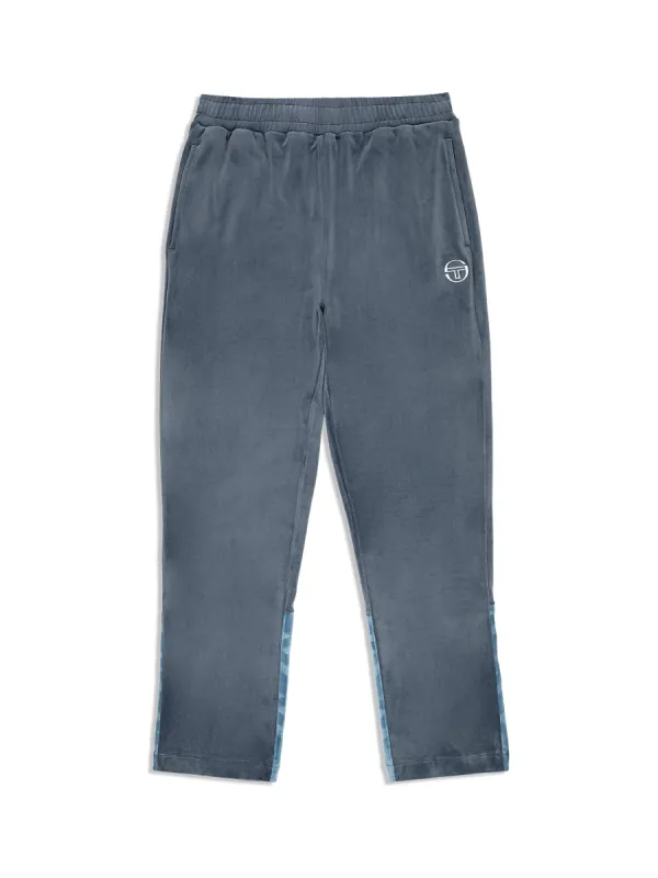 Foggia Velour Debossed Track Pant- Grisaille sold by Sergio Tacchini
