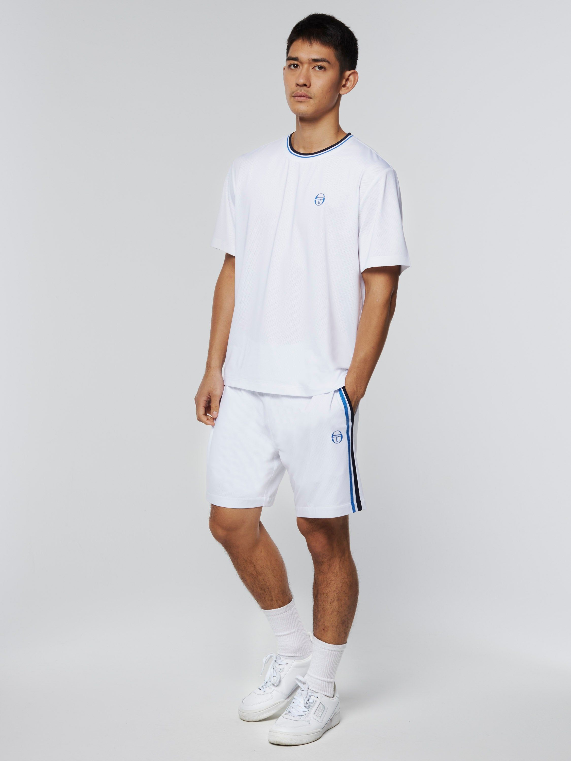Air T-Shirt- White/ Maritime Blue sold by Sergio Tacchini product image thumbnail 2