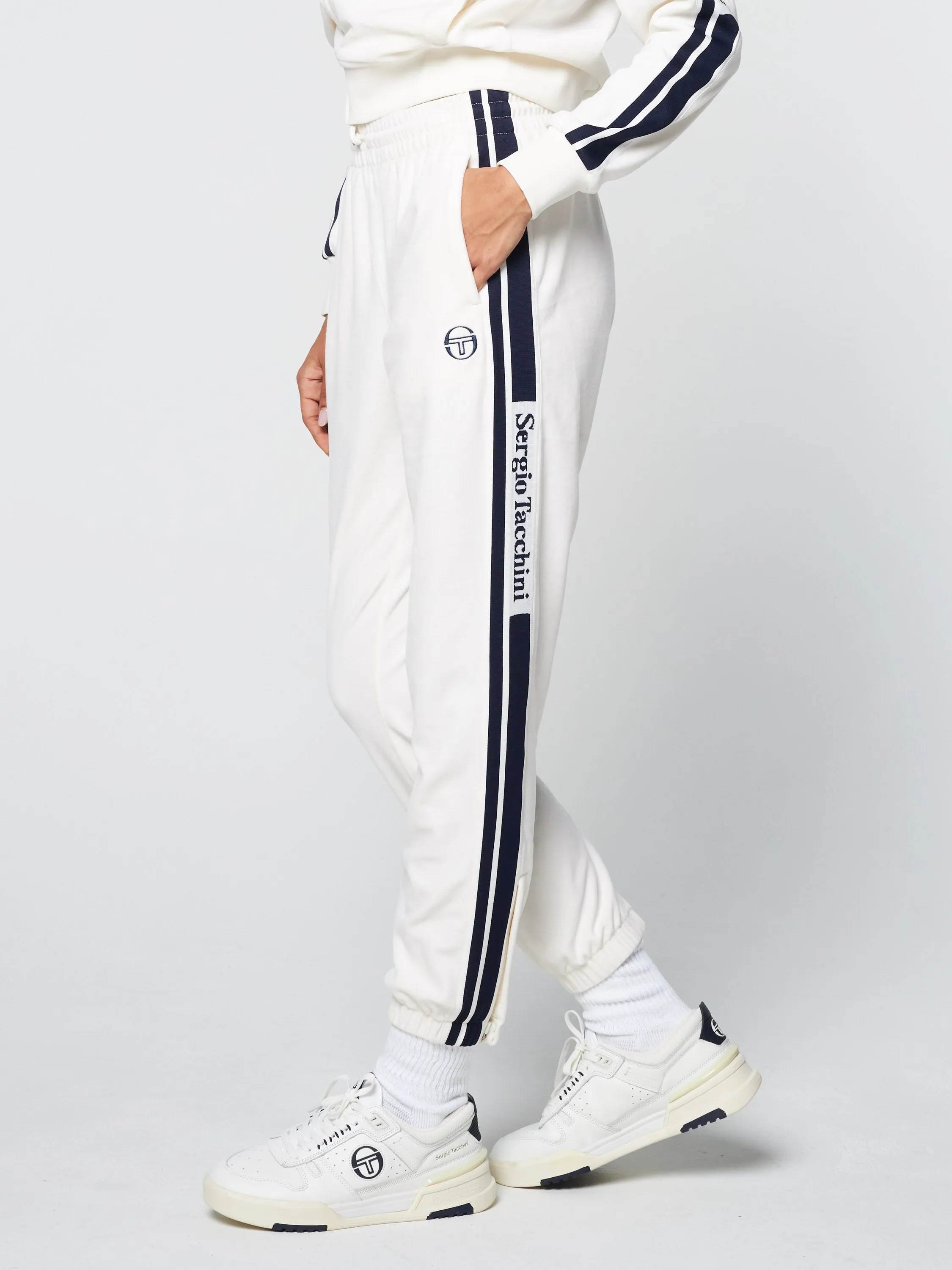 Atri Velour Track Pant- Gardenia sold by Sergio Tacchini product image thumbnail 2