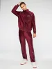 Debossed Velour Track Jacket-Grape Wine sold by Sergio Tacchini