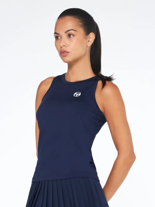 Women's TCP Tank Top-Maritime Blue sold by Sergio Tacchini