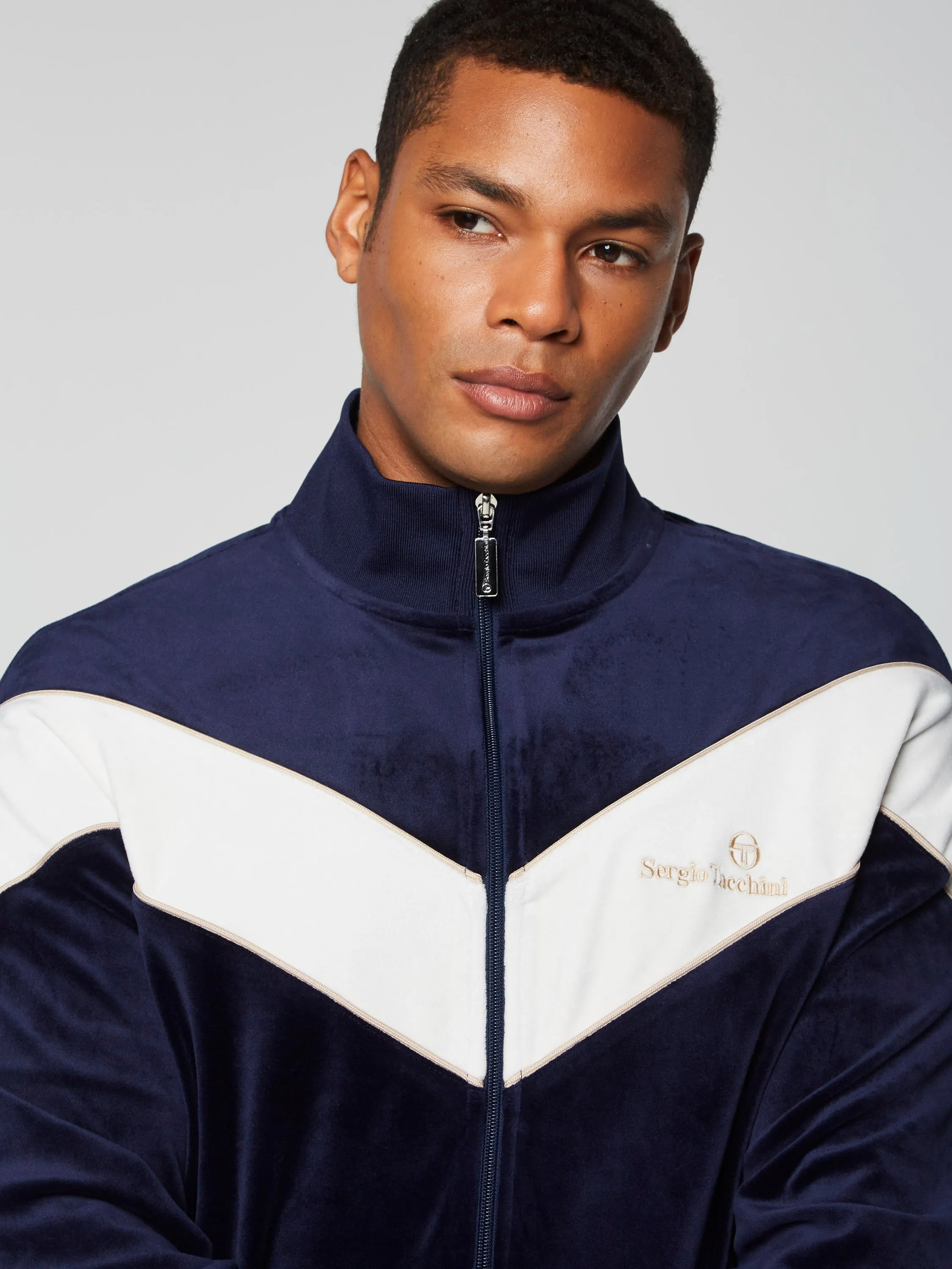 Gallone Velour Track Jacket- Maritime Blue sold by Sergio Tacchini product image thumbnail 5