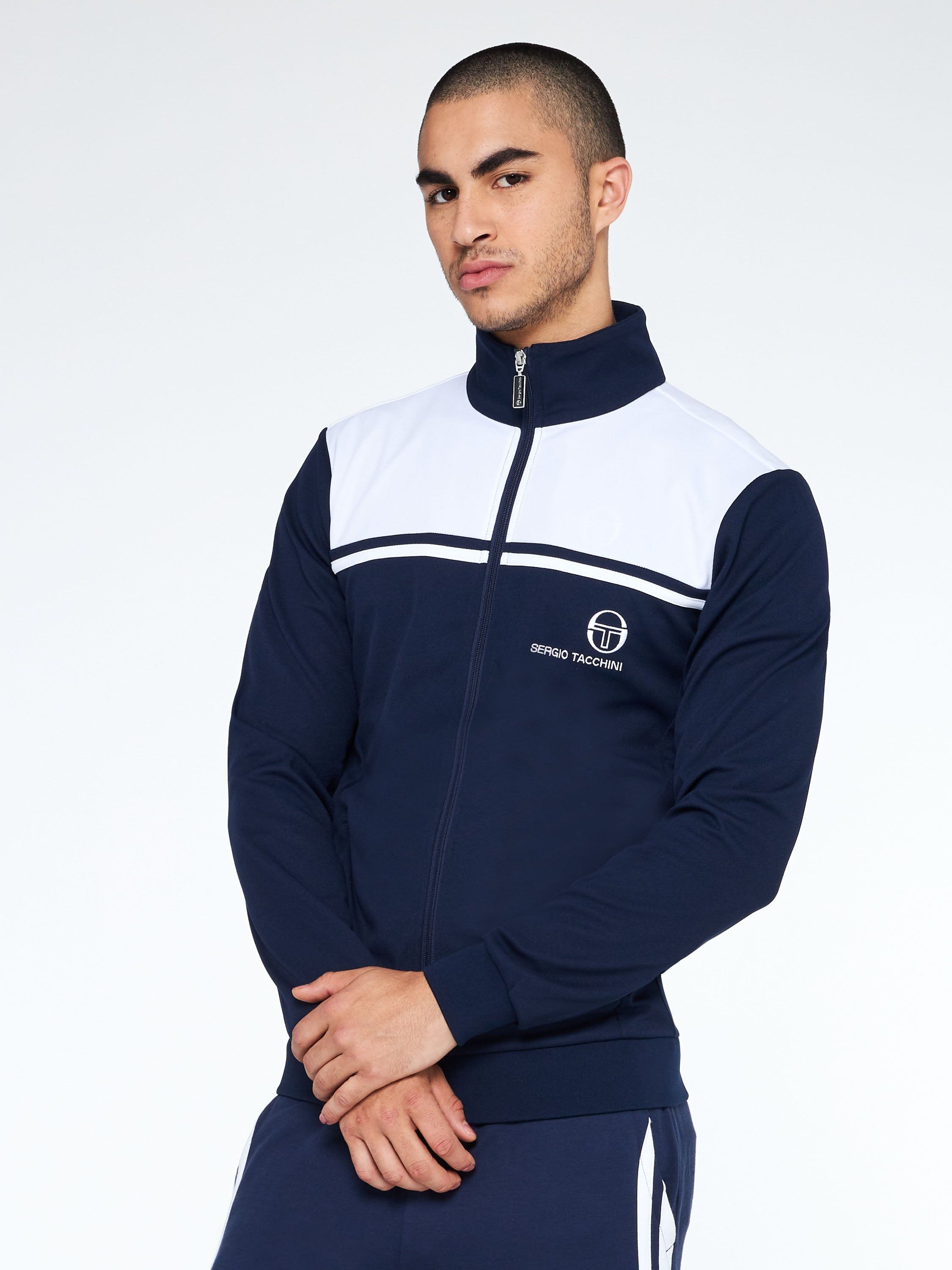 New Young Line Track Jacket Archivio-Maritime Blue/ White sold by Sergio Tacchini