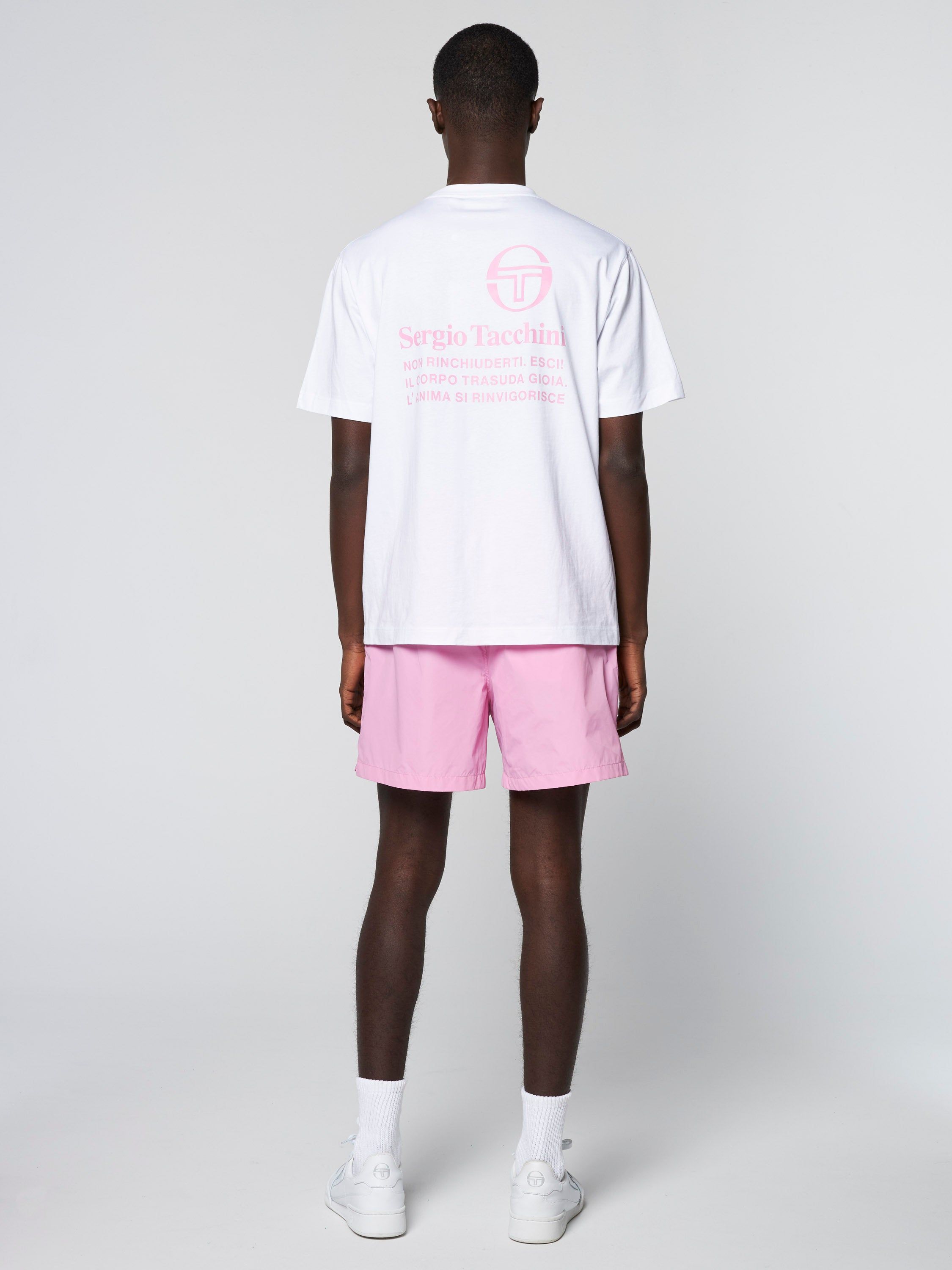 Vernazza T-Shirt- White/ Begonia Pink sold by Sergio Tacchini product image thumbnail 4