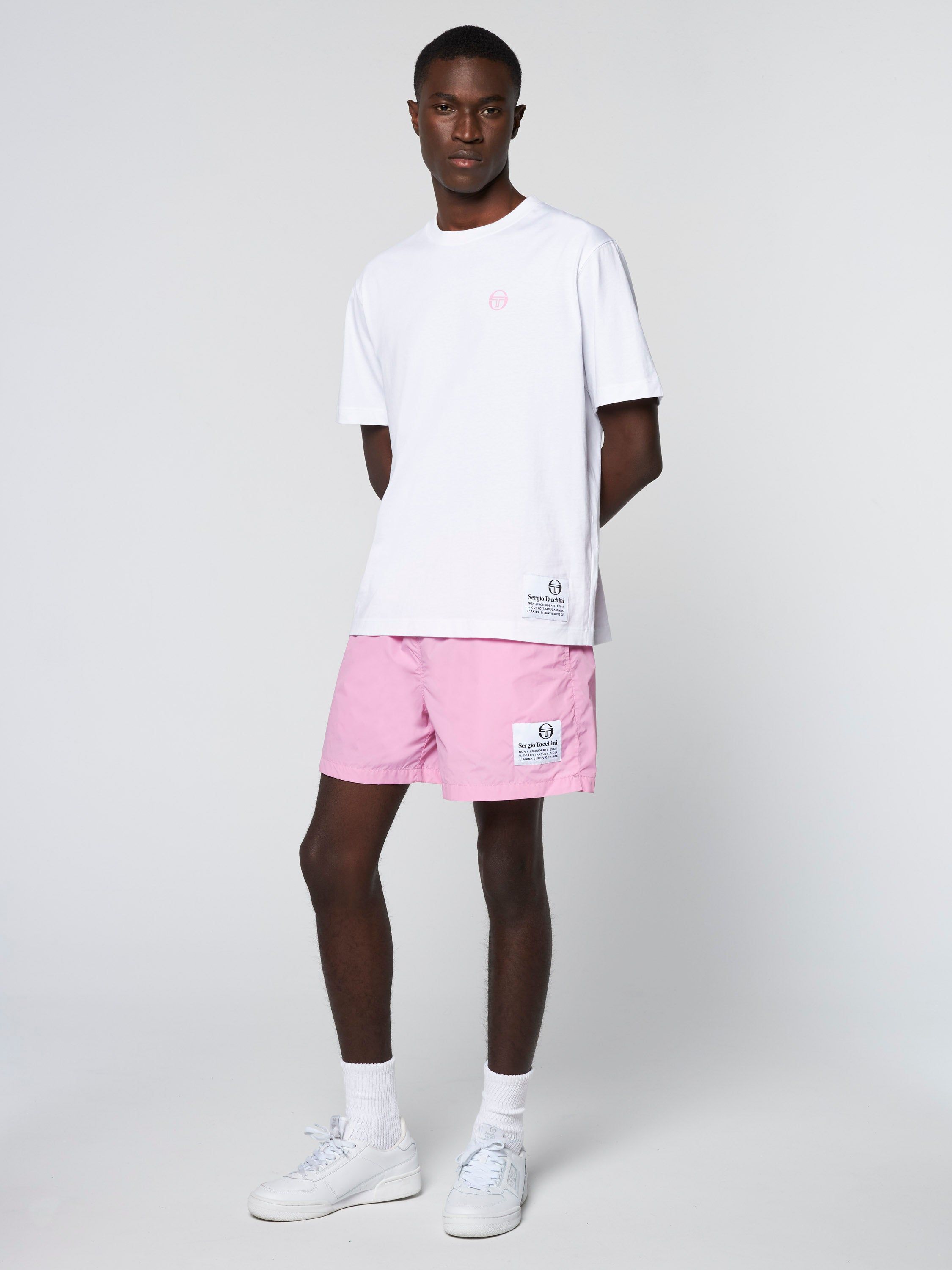 Vernazza T-Shirt- White/ Begonia Pink sold by Sergio Tacchini product image thumbnail 3