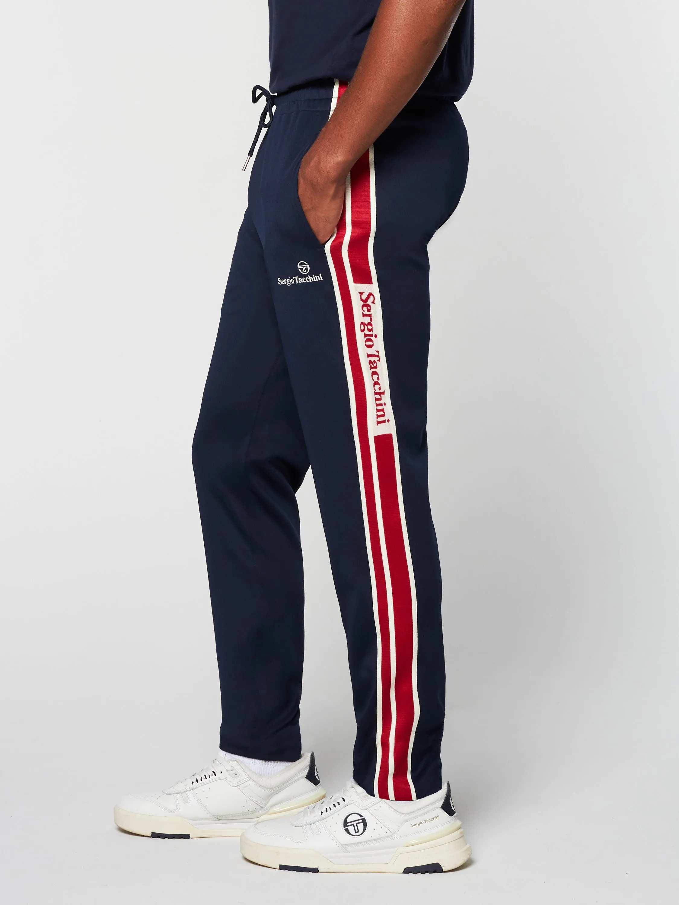 Gromo Tape Track Pant- Maritime Blue sold by Sergio Tacchini product image thumbnail 2