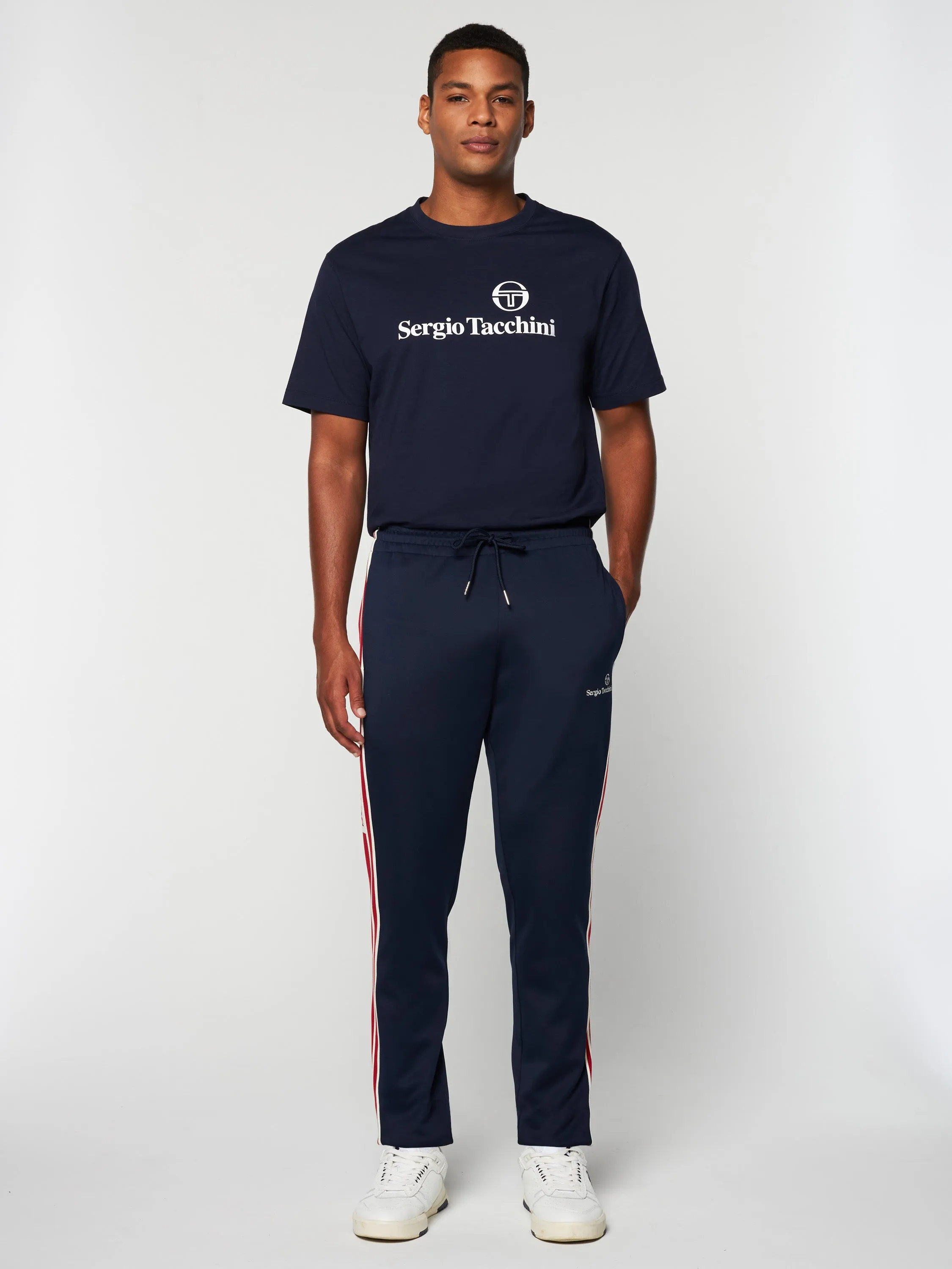 Gromo Tape Track Pant- Maritime Blue sold by Sergio Tacchini product image thumbnail 3