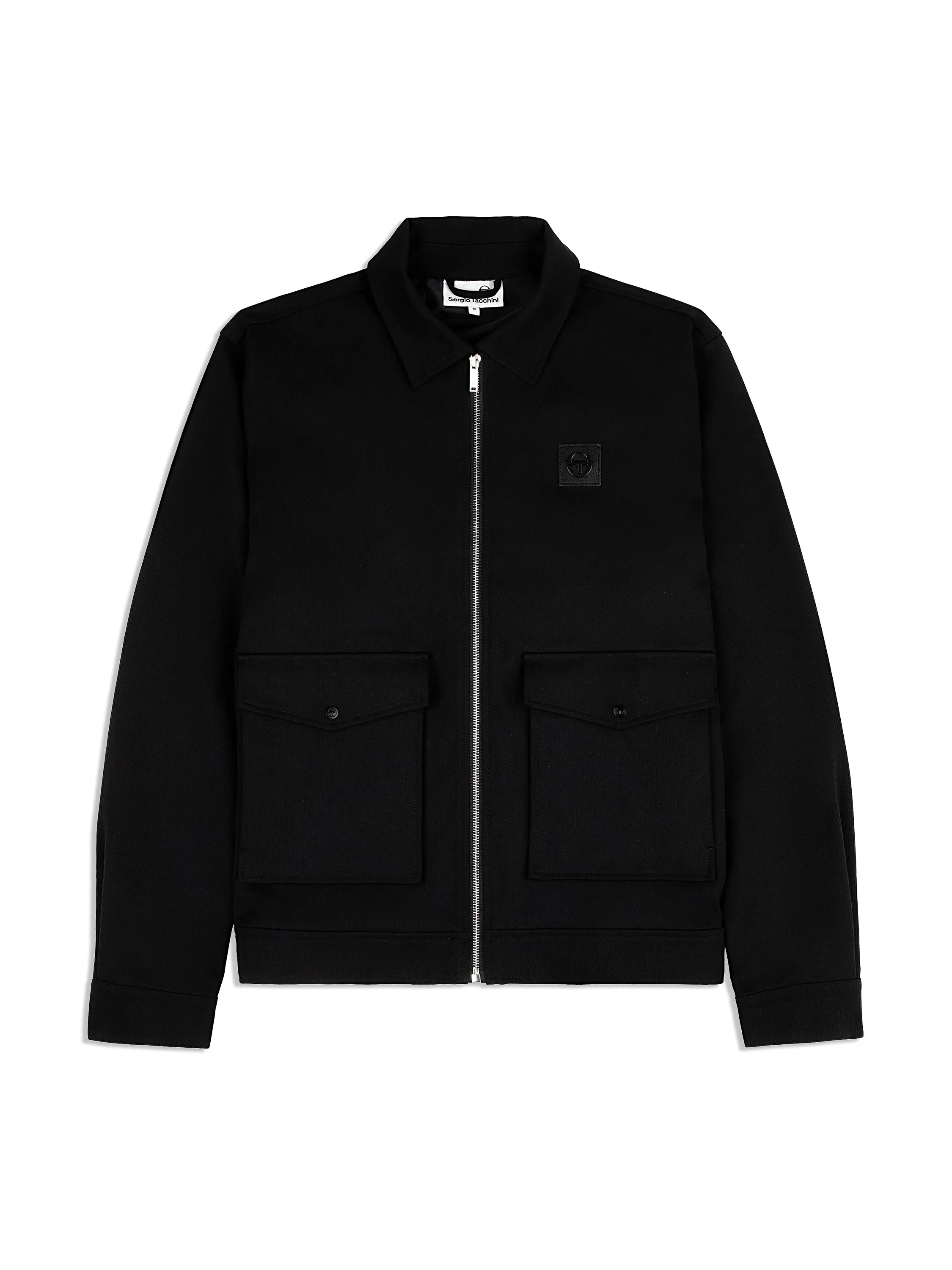 Tommaso Collared Jacket- Black sold by Sergio Tacchini