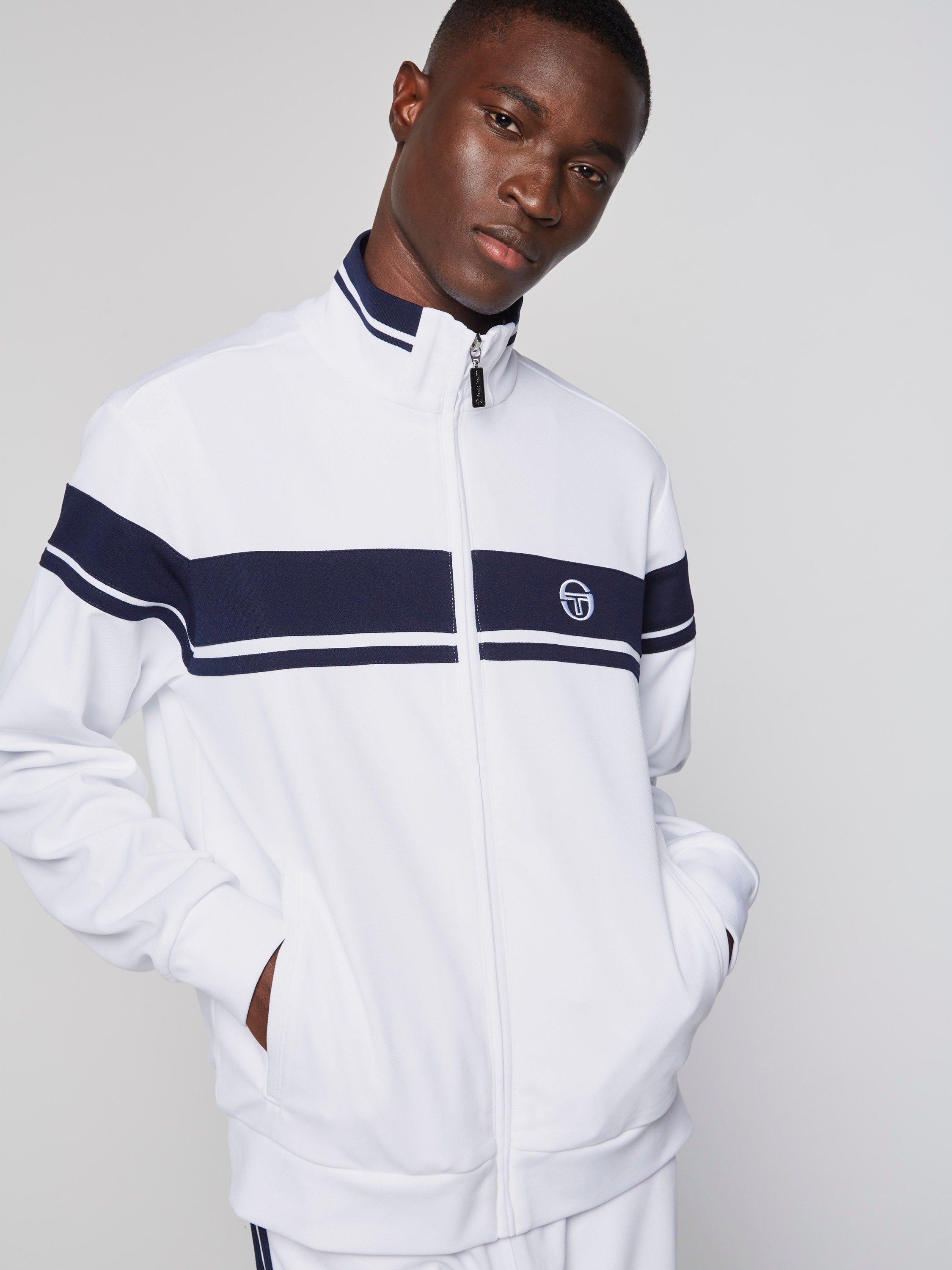 Damarindo Track Jacket- White/ Navy sold by Sergio Tacchini product image thumbnail 5