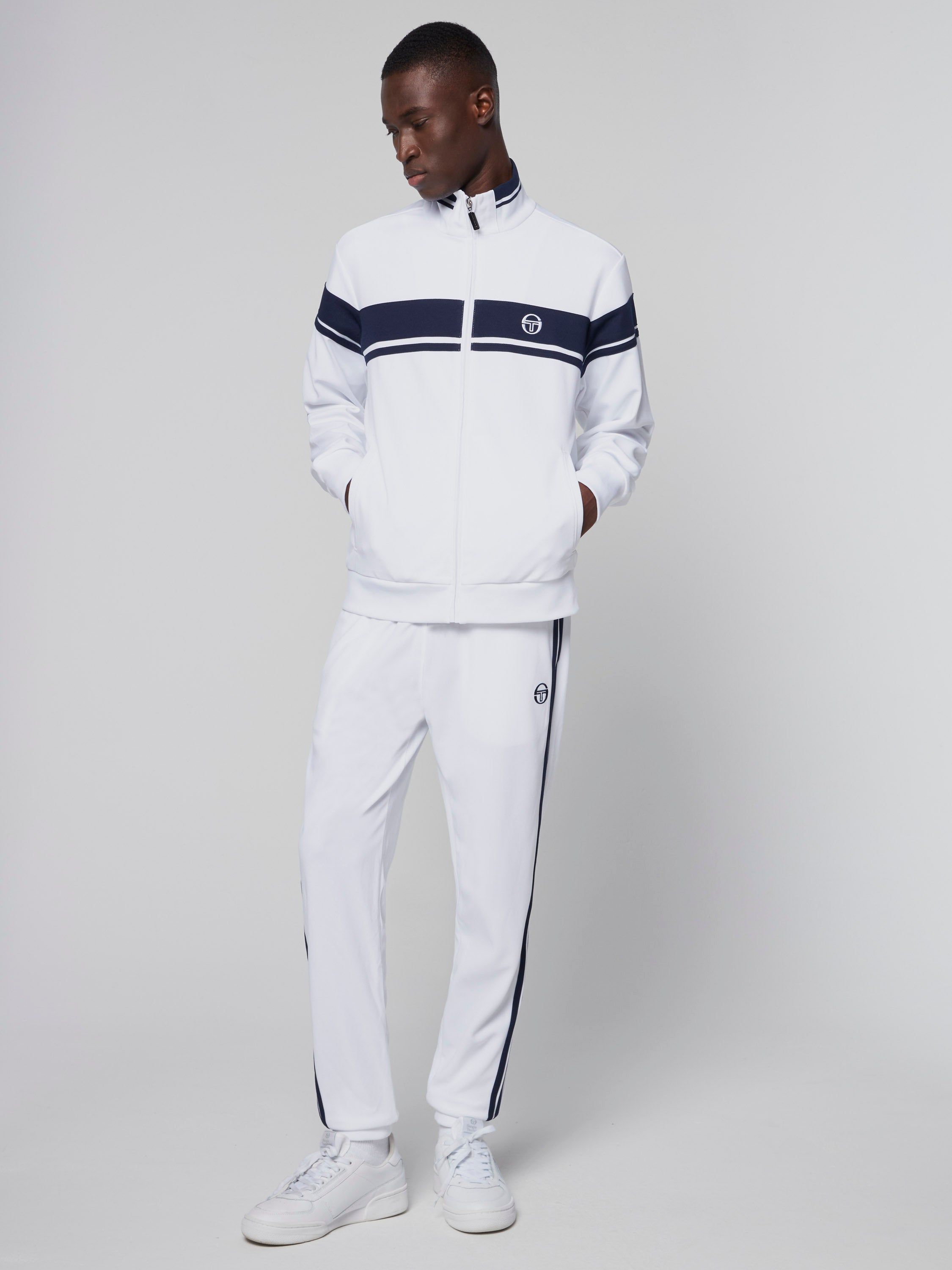 Damarindo Track Jacket- White/ Navy sold by Sergio Tacchini product image thumbnail 2