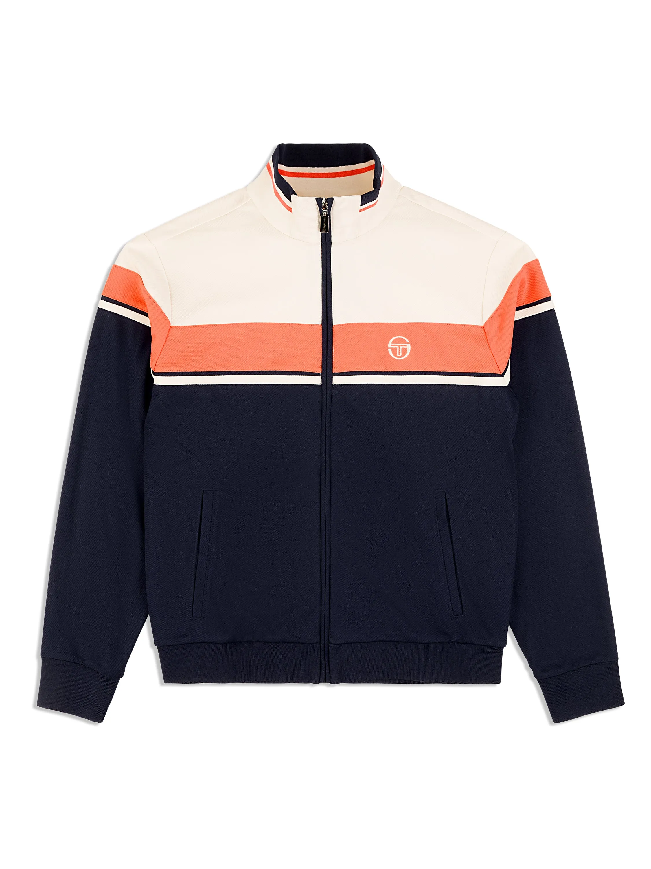 Damarindo Track Jacket Archivio- Gardenia/ Maritime Blue sold by Sergio Tacchini