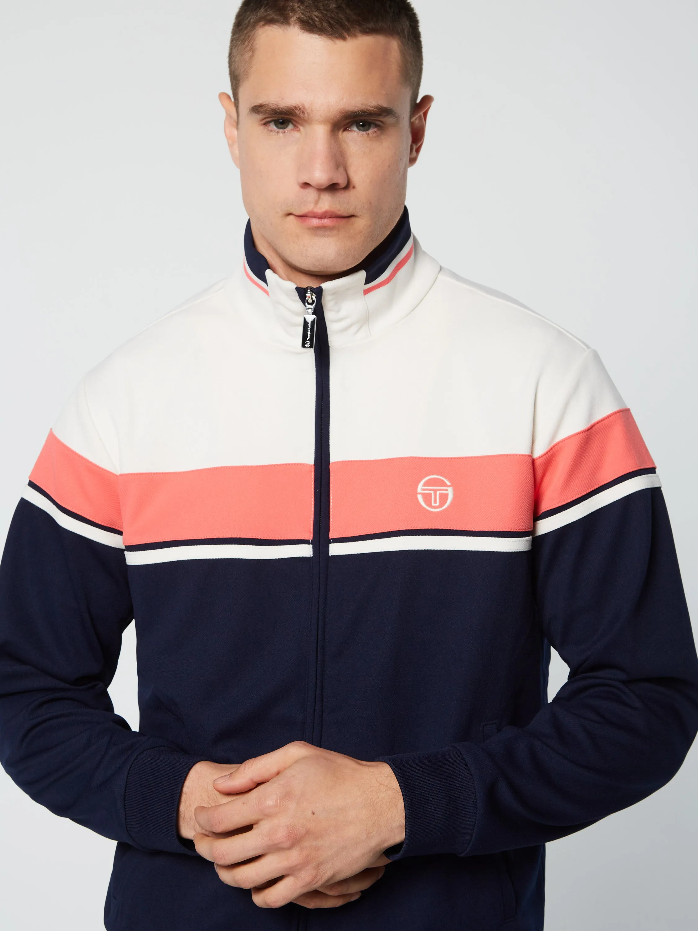 Damarindo Track Jacket Archivio- Gardenia/ Maritime Blue sold by Sergio Tacchini product image thumbnail 5