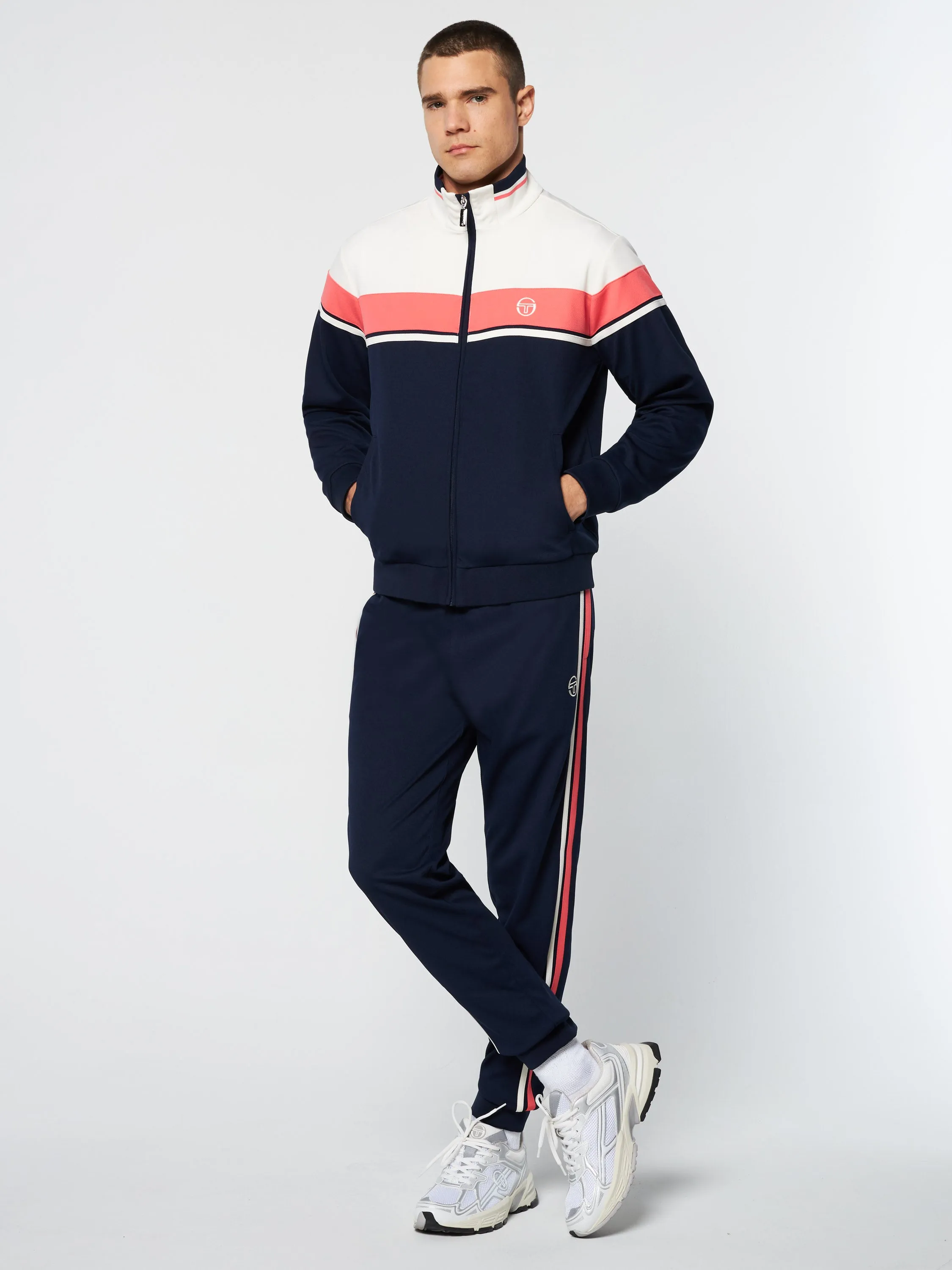 Damarindo Track Jacket Archivio- Gardenia/ Maritime Blue sold by Sergio Tacchini product image thumbnail 3