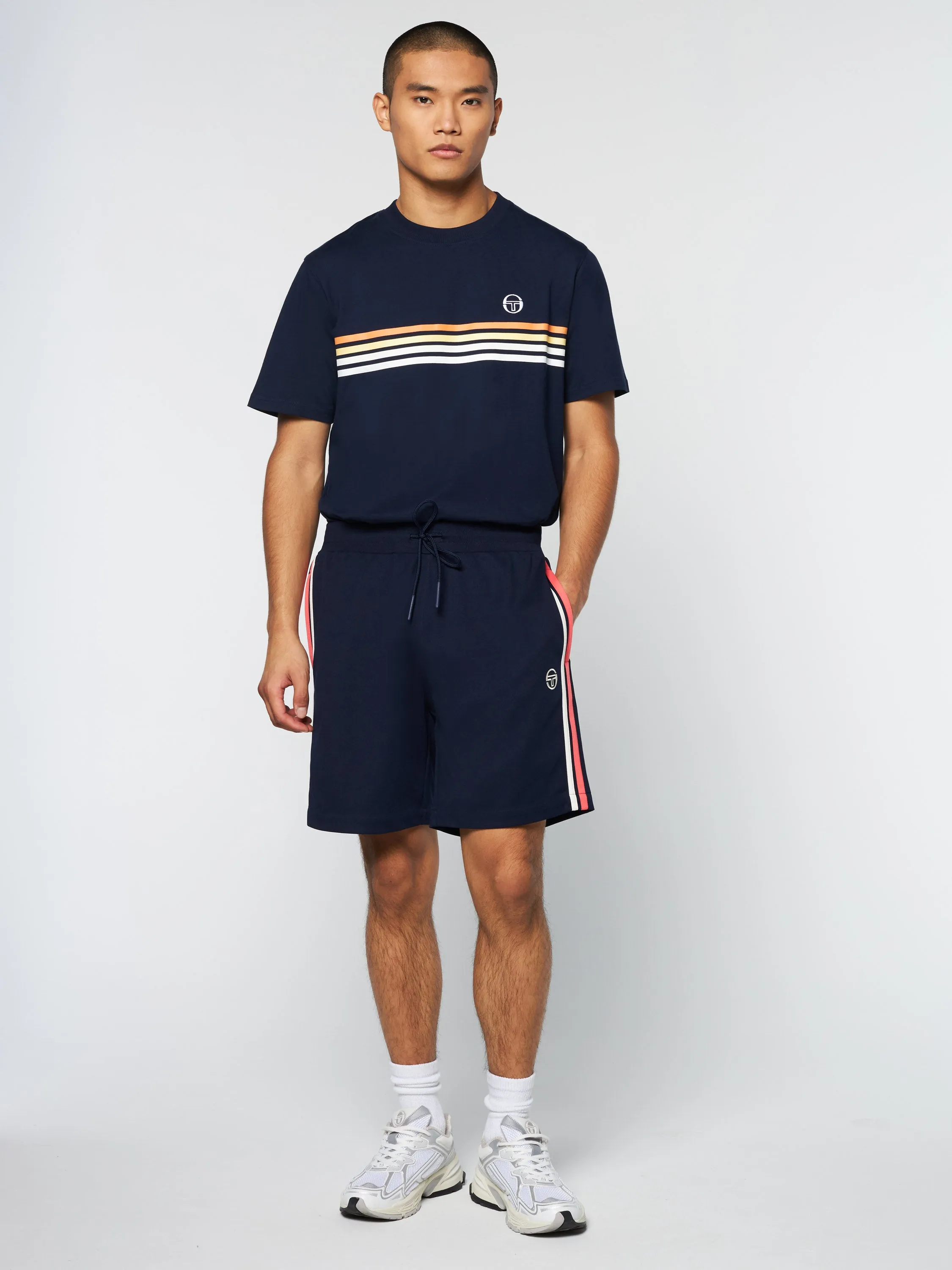 Damarindo Short Archivio- Gardenia/ Maritime Blue sold by Sergio Tacchini product image thumbnail 3