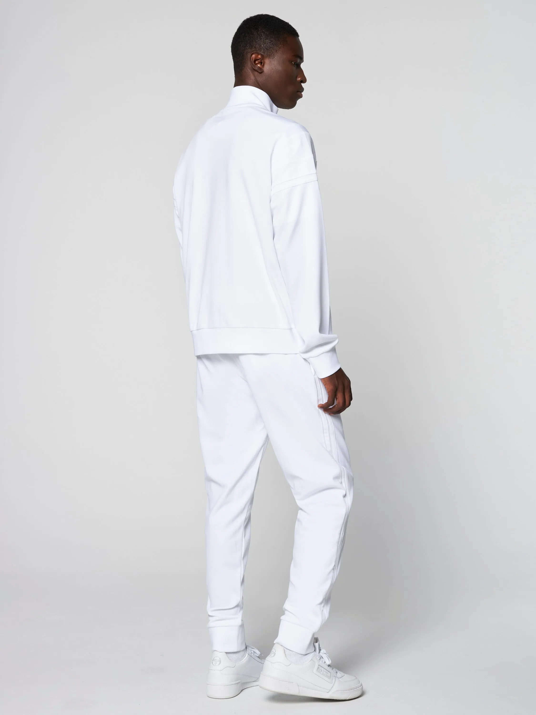 Damarindo Track Jacket- White/ White sold by Sergio Tacchini product image thumbnail 3