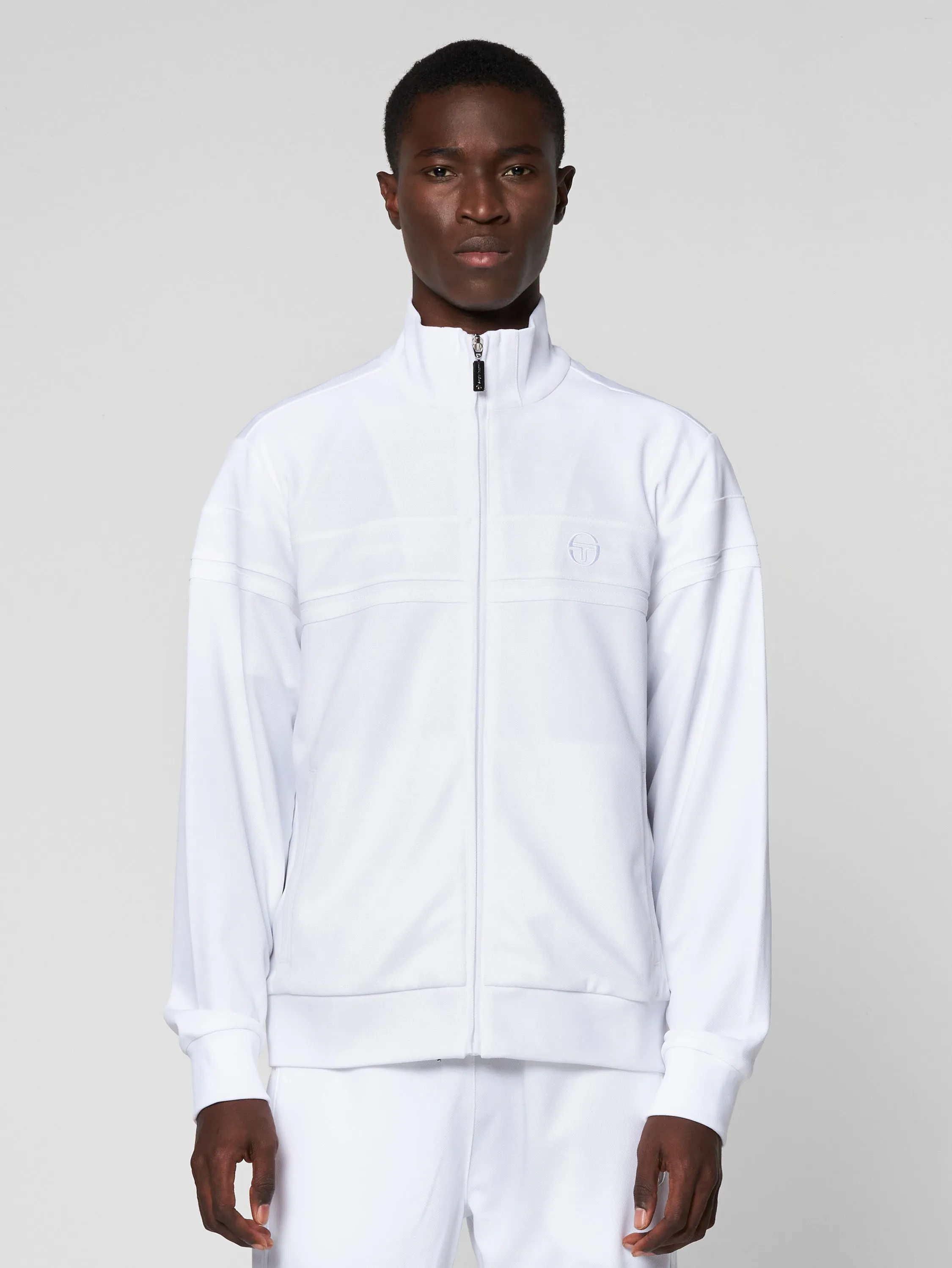 Damarindo Track Jacket- White/ White sold by Sergio Tacchini