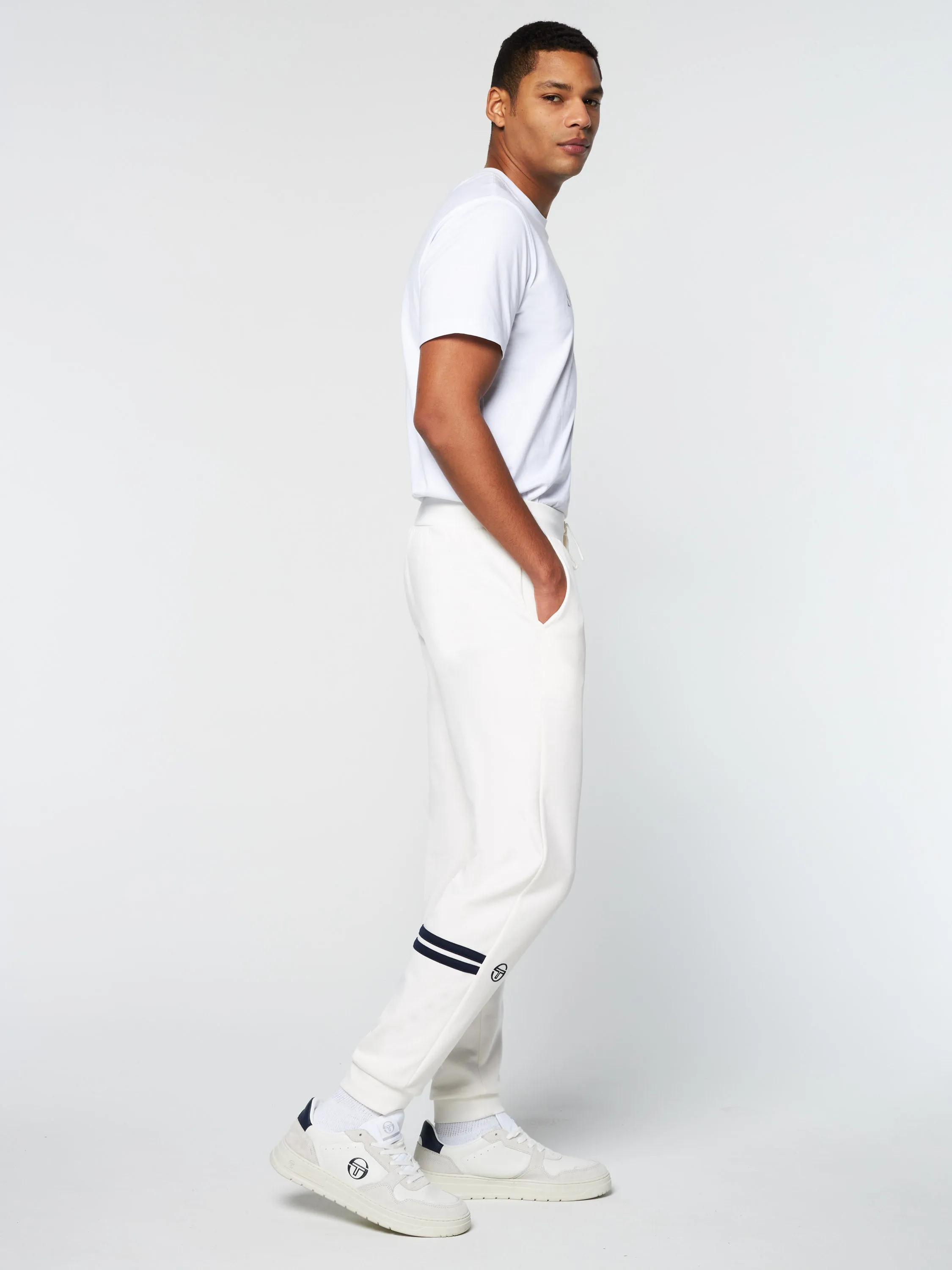 Dallas Track Pant Archivio- Gardenia/ Maritime Blue sold by Sergio Tacchini product image thumbnail 4