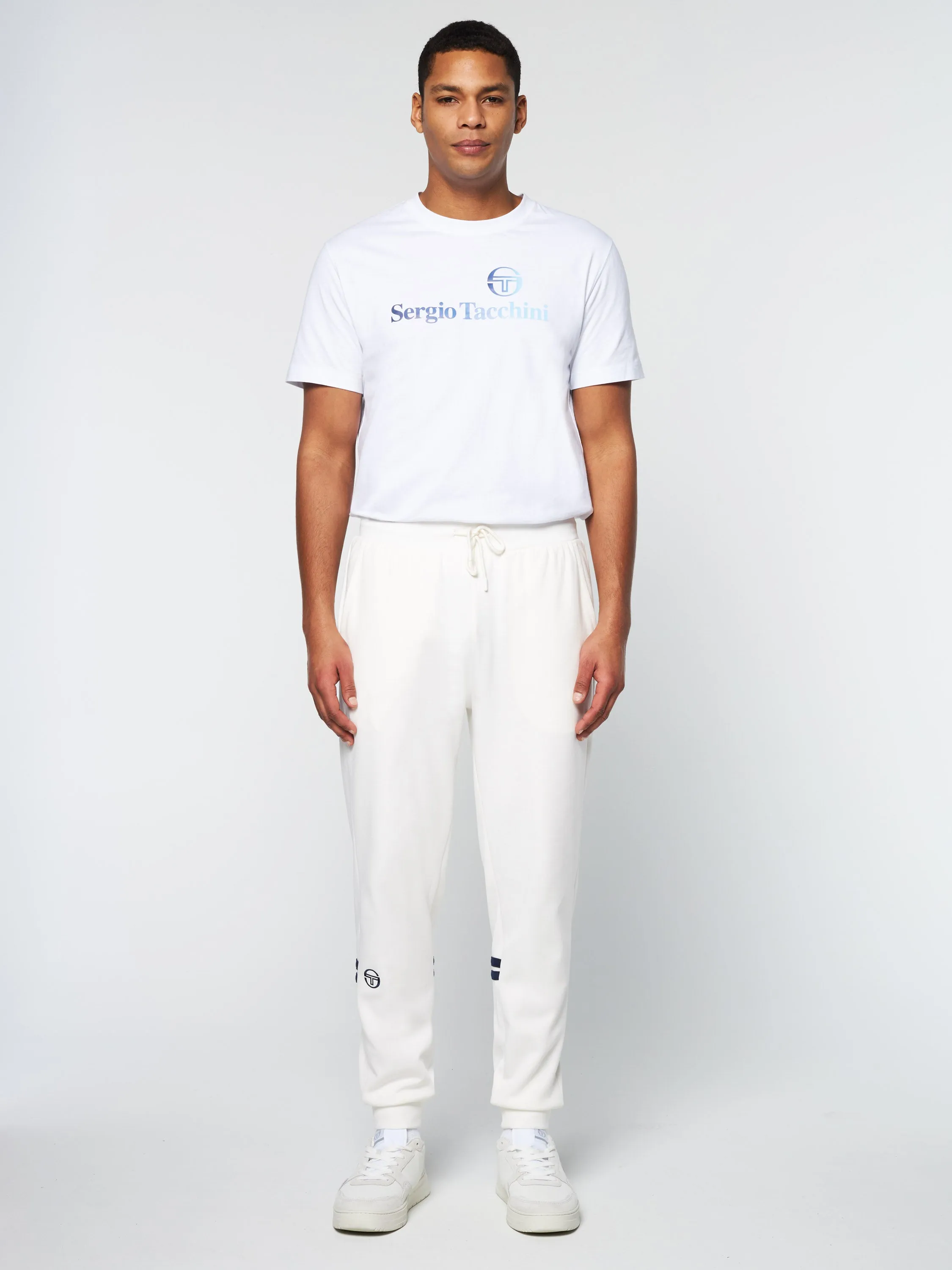 Dallas Track Pant Archivio- Gardenia/ Maritime Blue sold by Sergio Tacchini product image thumbnail 3