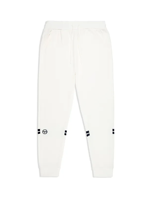 Dallas Track Pant Archivio- Gardenia/ Maritime Blue sold by Sergio Tacchini