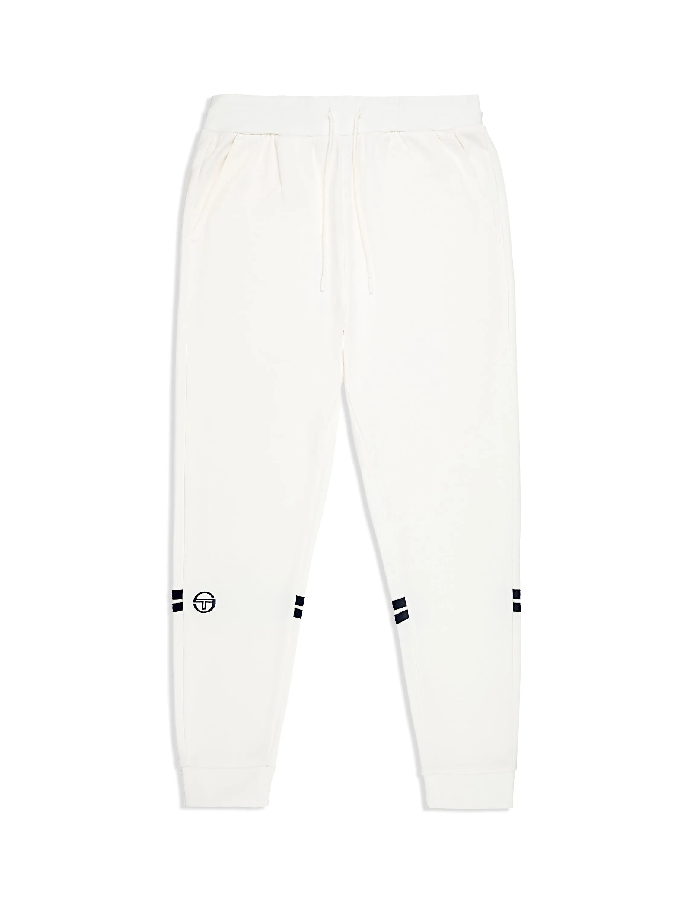 Dallas Track Pant Archivio- Gardenia/ Maritime Blue sold by Sergio Tacchini