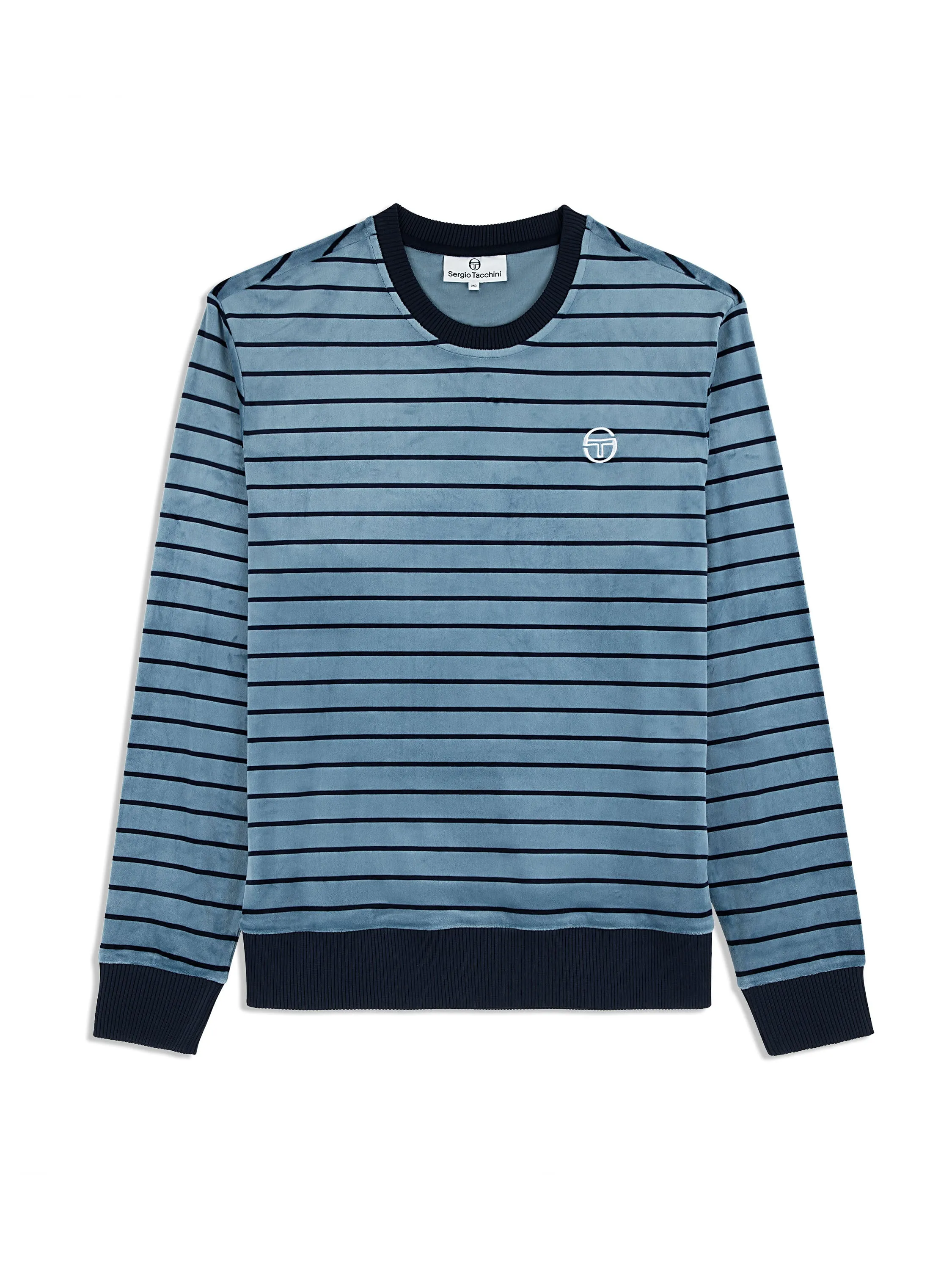 Foggia Velour Crewneck- Coronet Blue sold by Sergio Tacchini