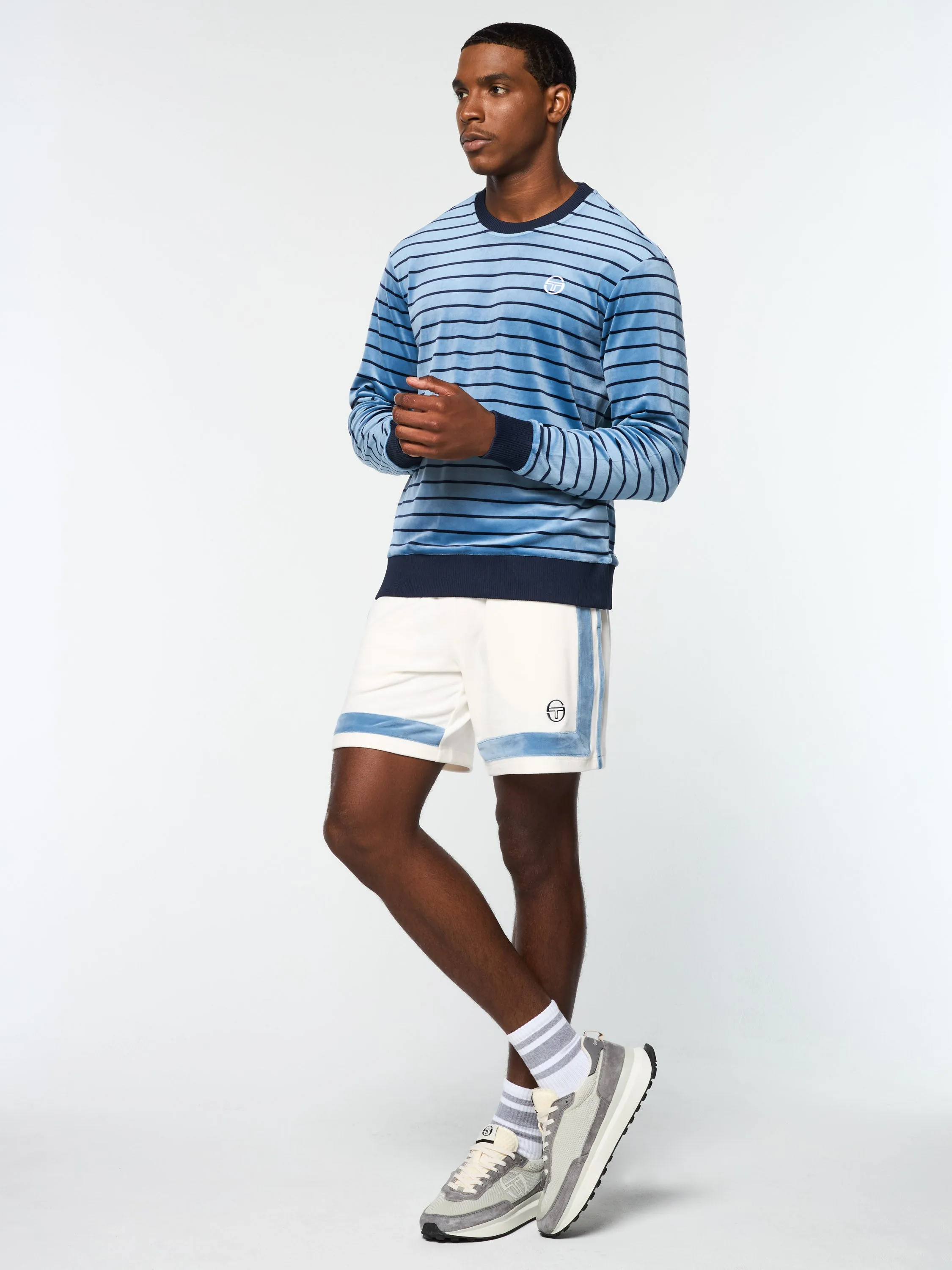 Foggia Velour Crewneck- Coronet Blue sold by Sergio Tacchini product image thumbnail 5