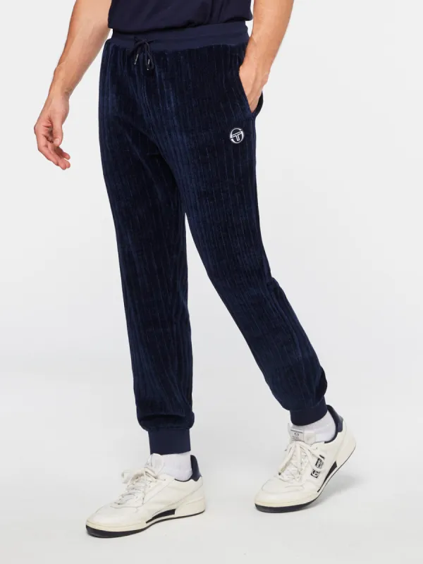 Chenille Pant-Maritime Blue sold by Sergio Tacchini