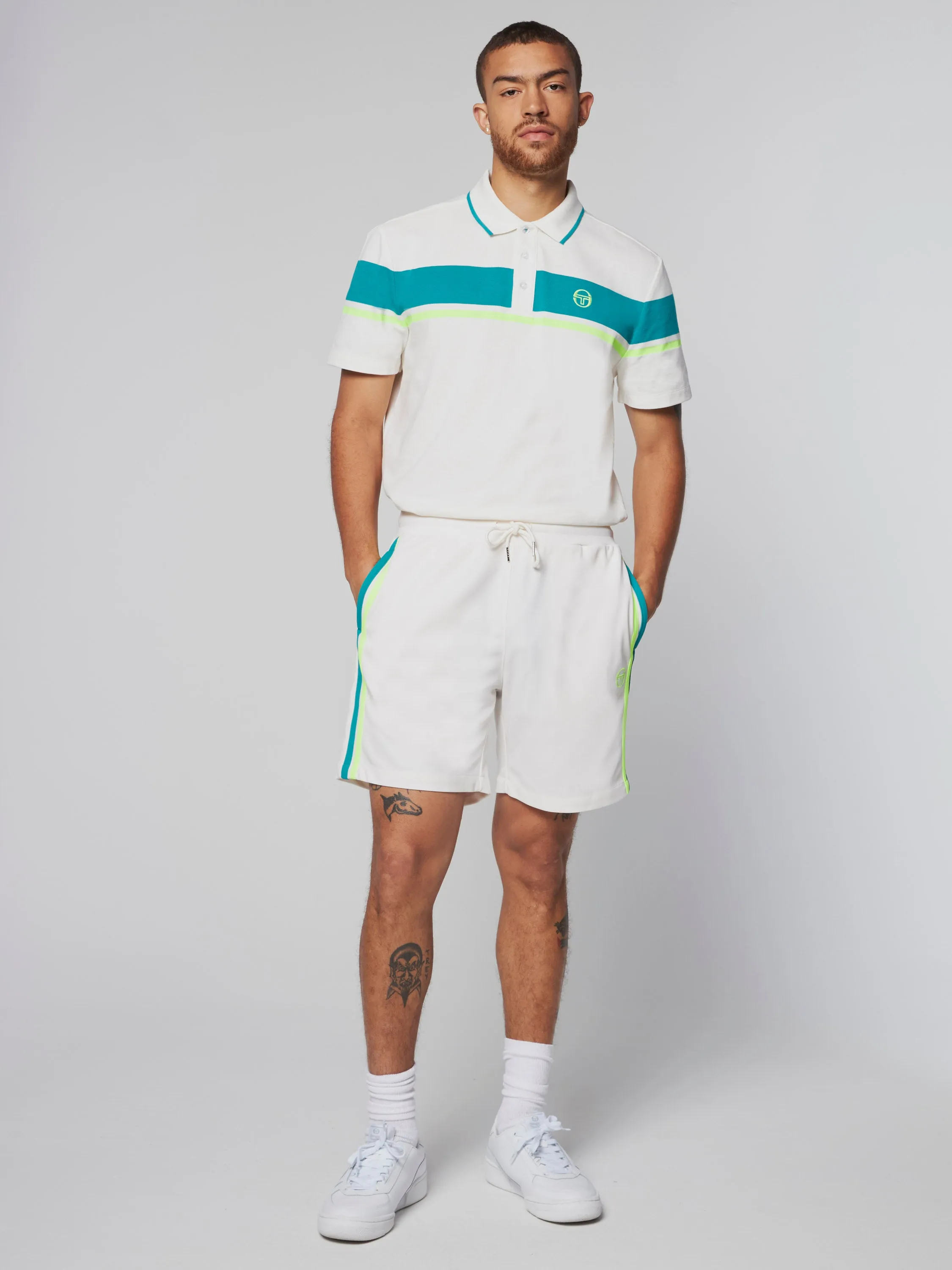 Damarindo Short- Gardenia/ Blue Grass sold by Sergio Tacchini product image thumbnail 2