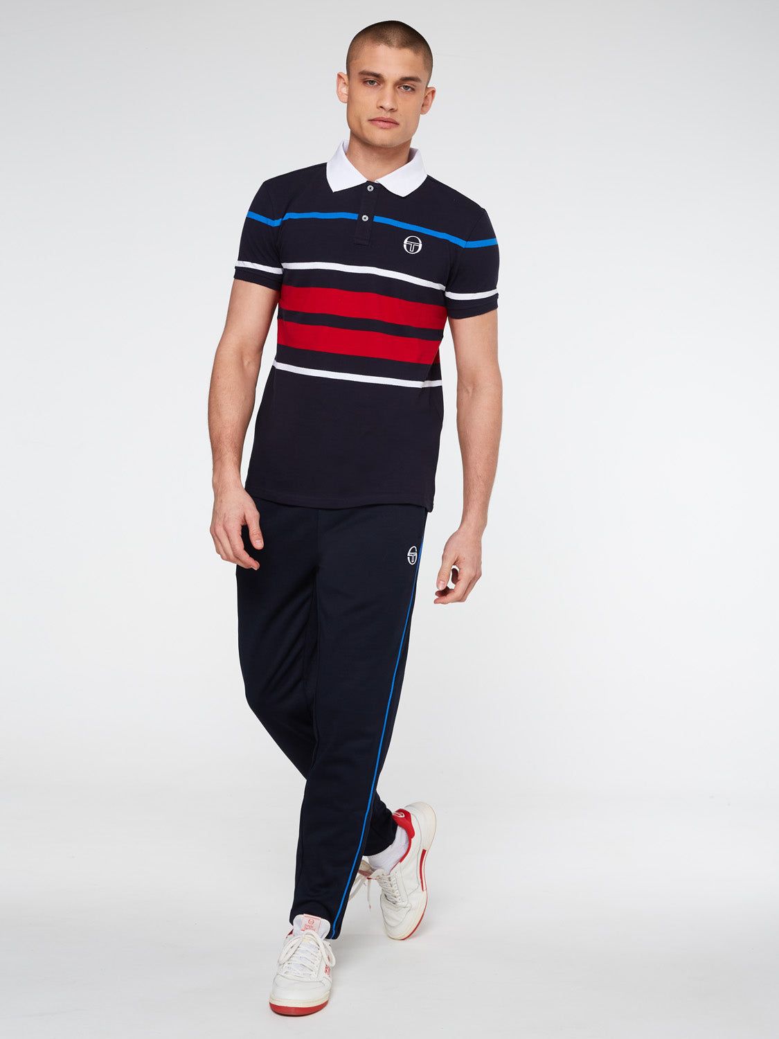 Cloud Polo Archivio-Navy/Tango Red sold by Sergio Tacchini product image thumbnail 3