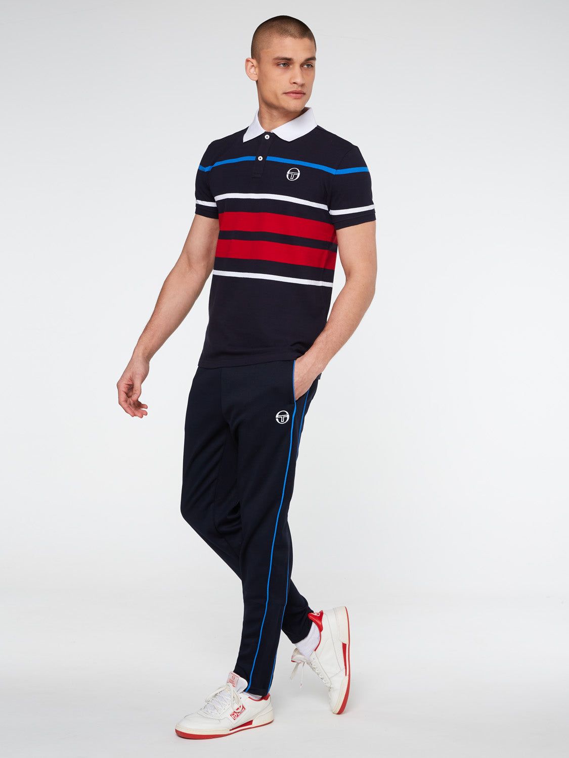 Cloud Polo Archivio-Navy/Tango Red sold by Sergio Tacchini product image thumbnail 4