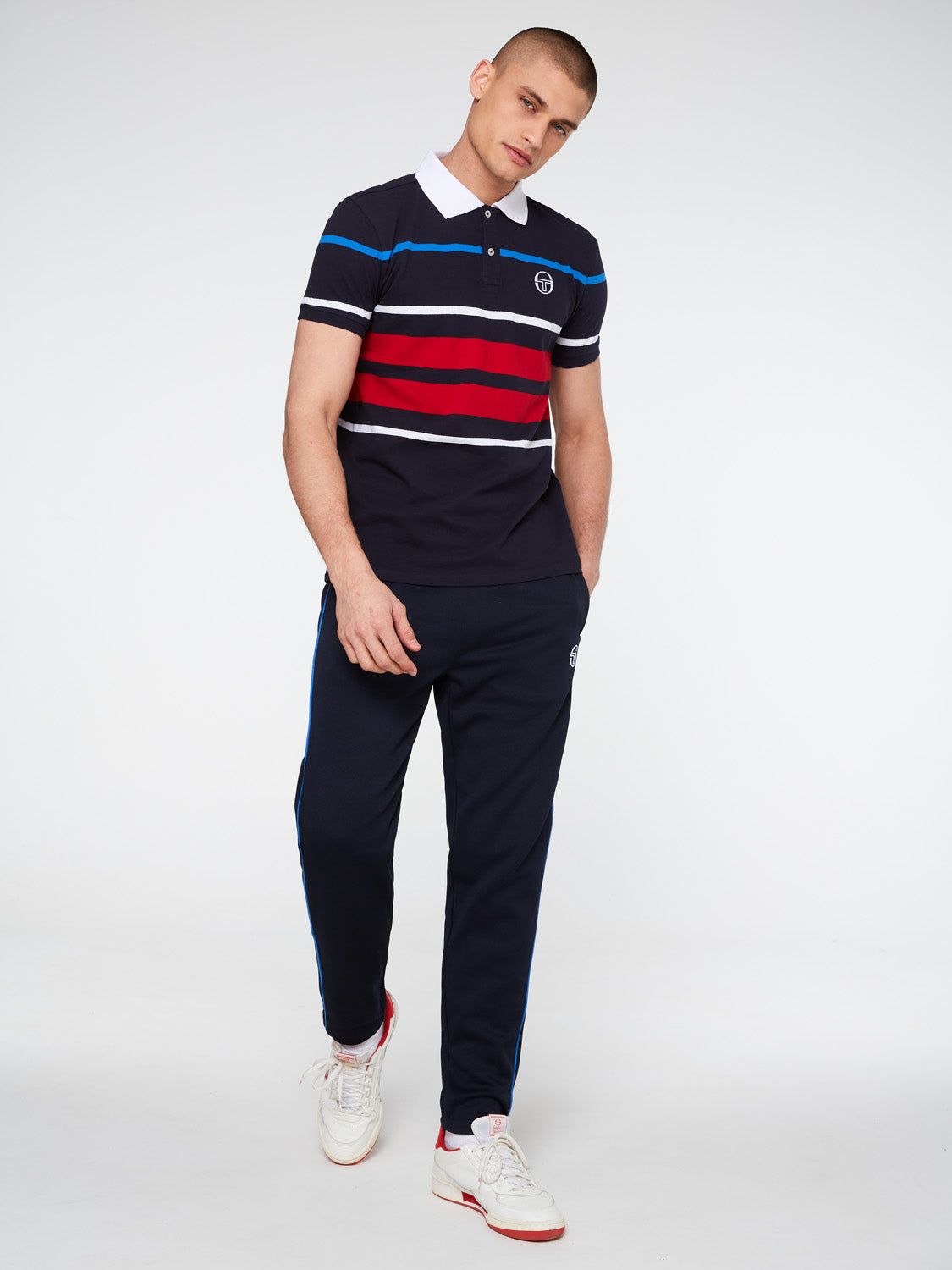 Cloud Polo Archivio-Navy/Tango Red sold by Sergio Tacchini product image thumbnail 2