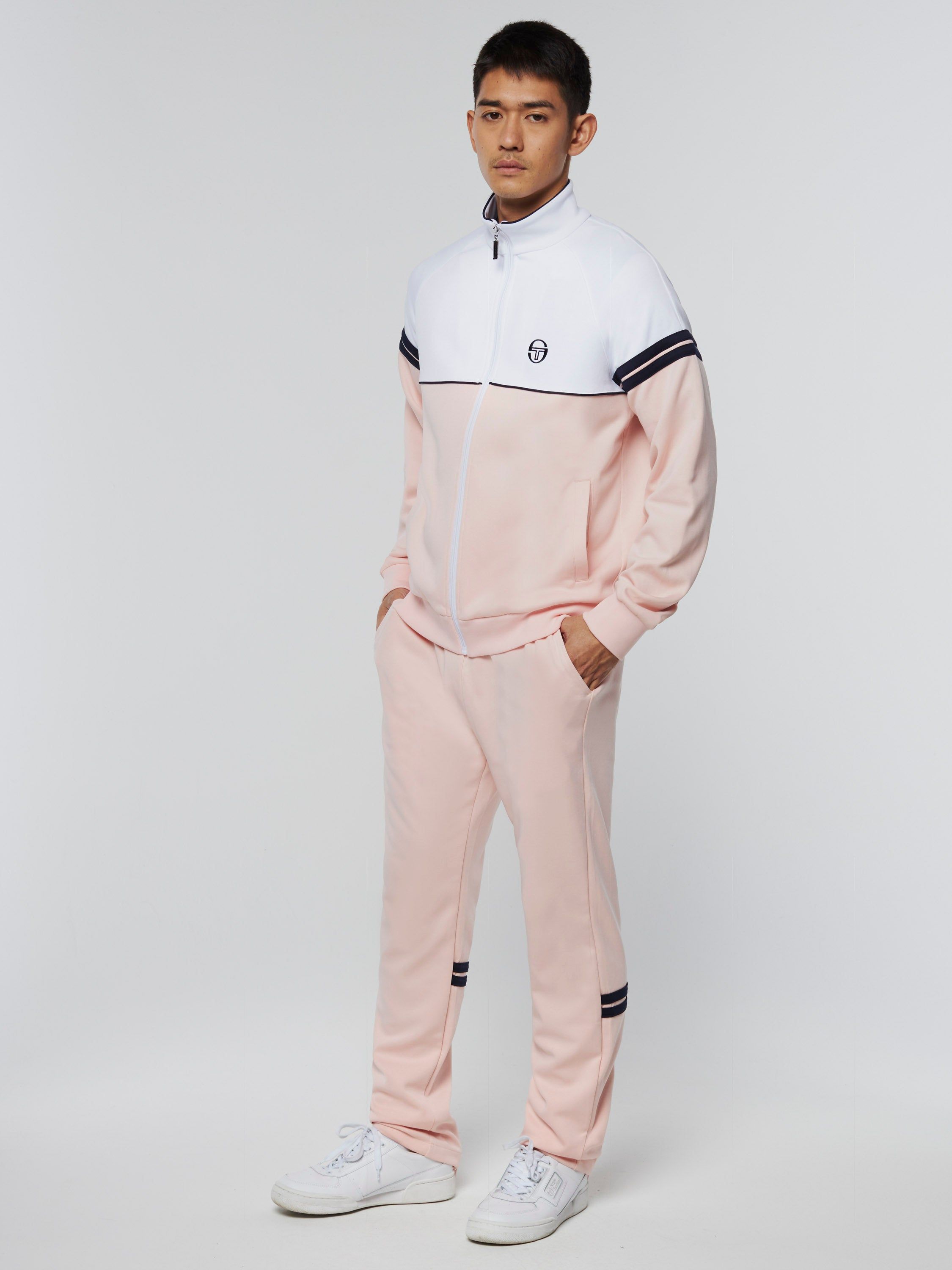 Orion Track Jacket Archivio- Seashell Pink/ White sold by Sergio Tacchini product image thumbnail 2
