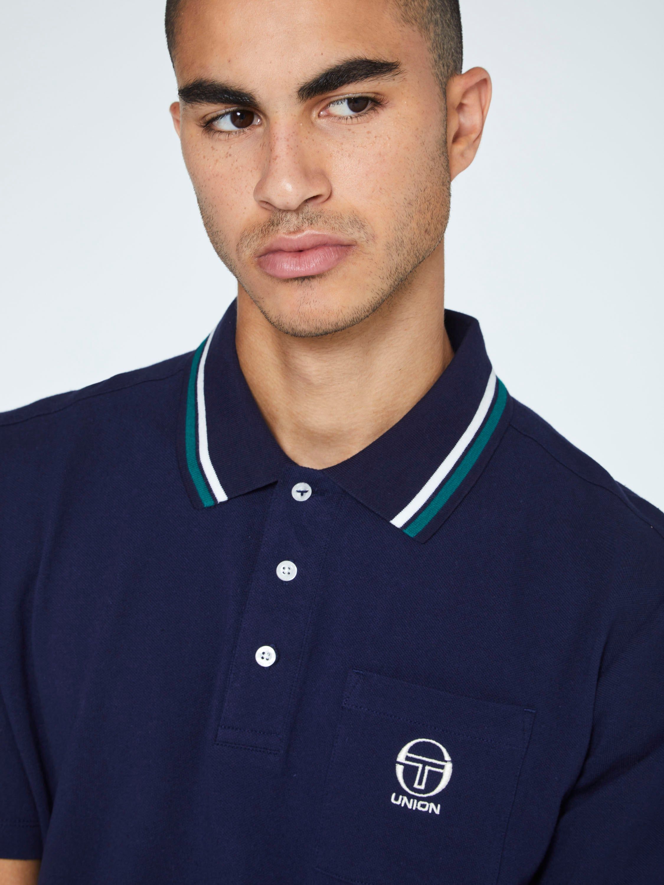 ST x Union Alta Polo-Maritime Blue sold by Sergio Tacchini product image thumbnail 4