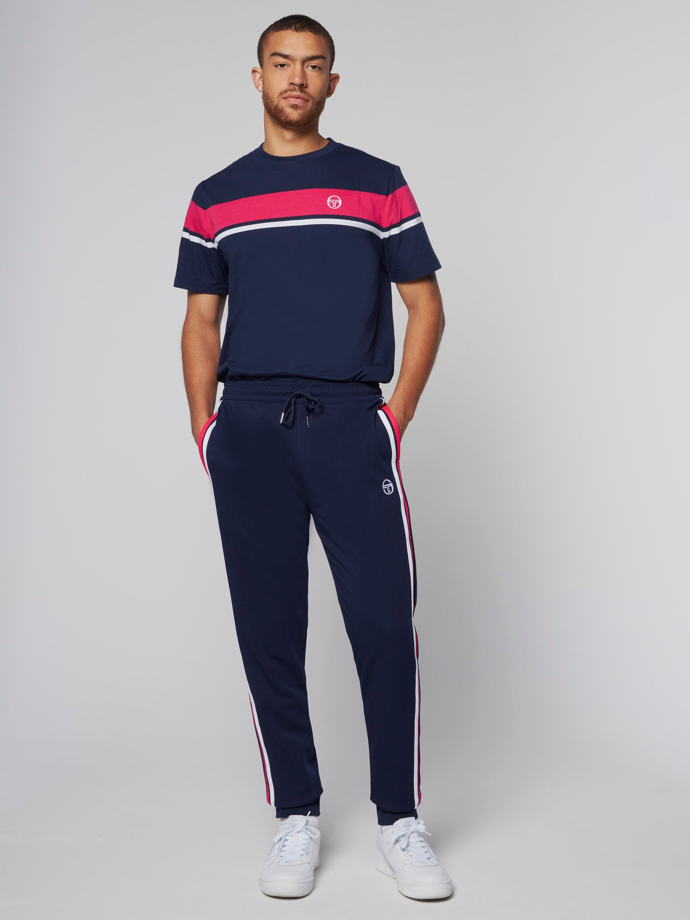 Damarindo Track Pant- Maritime Blue/ Rasberry sold by Sergio Tacchini product image thumbnail 2