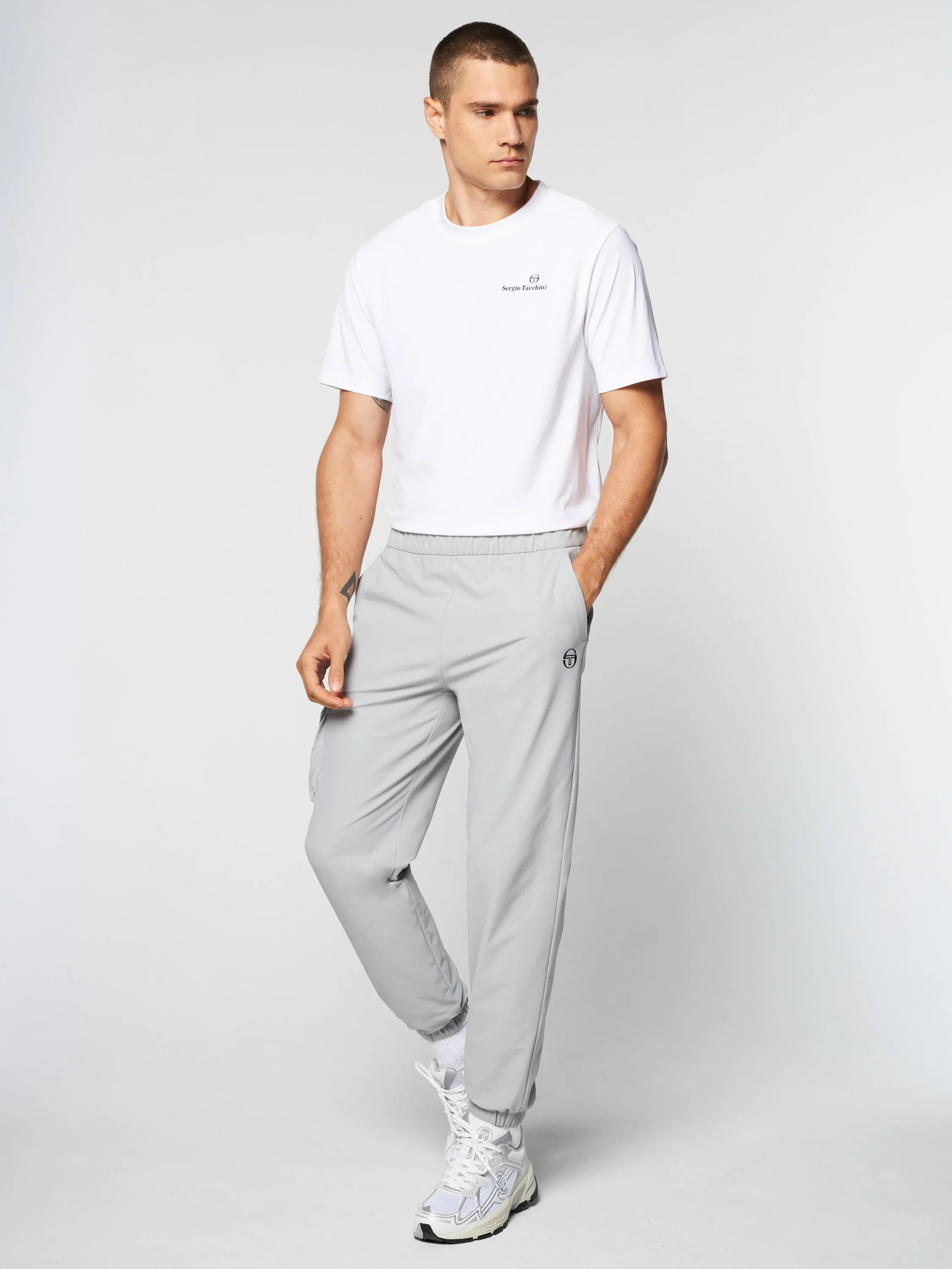 Woven Cargo Jogger Pants- Heather Grey sold by Sergio Tacchini product image thumbnail 3