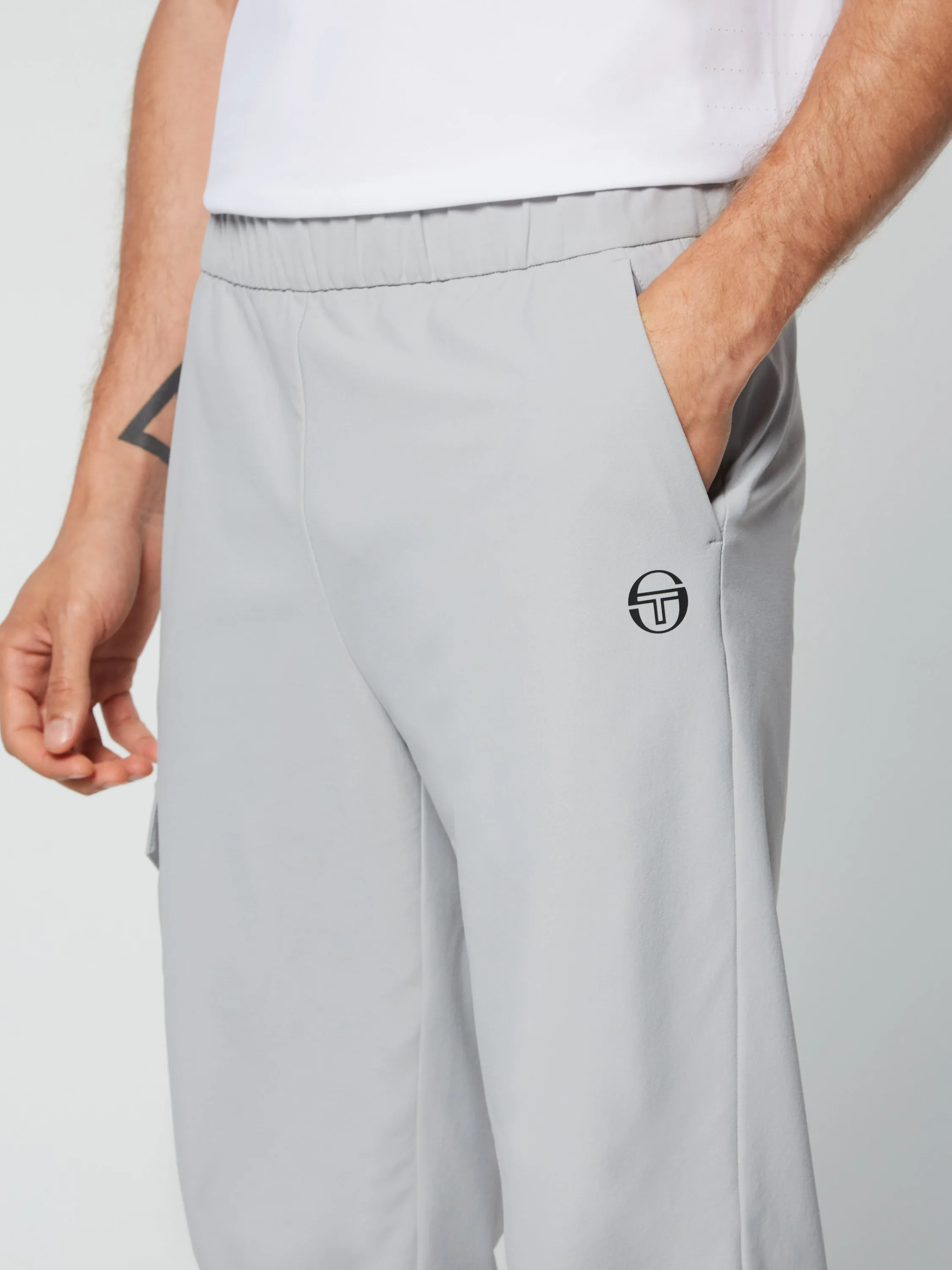 Woven Cargo Jogger Pants- Heather Grey sold by Sergio Tacchini product image thumbnail 5