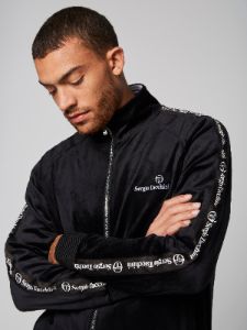 Tipo Velour Track Jacket- Black sold by Sergio Tacchini