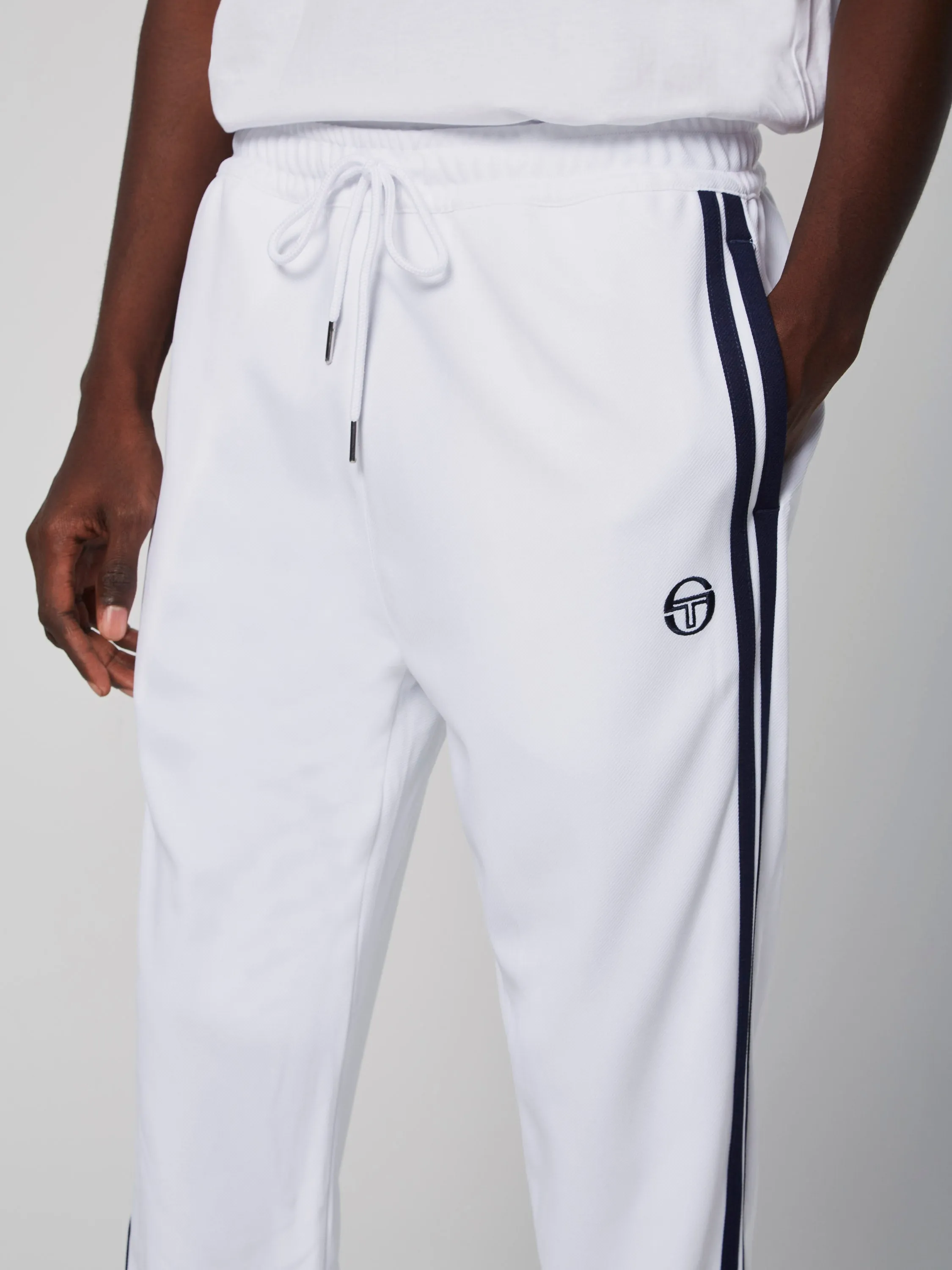 Damarindo Track Pant- White/ Navy sold by Sergio Tacchini product image thumbnail 4