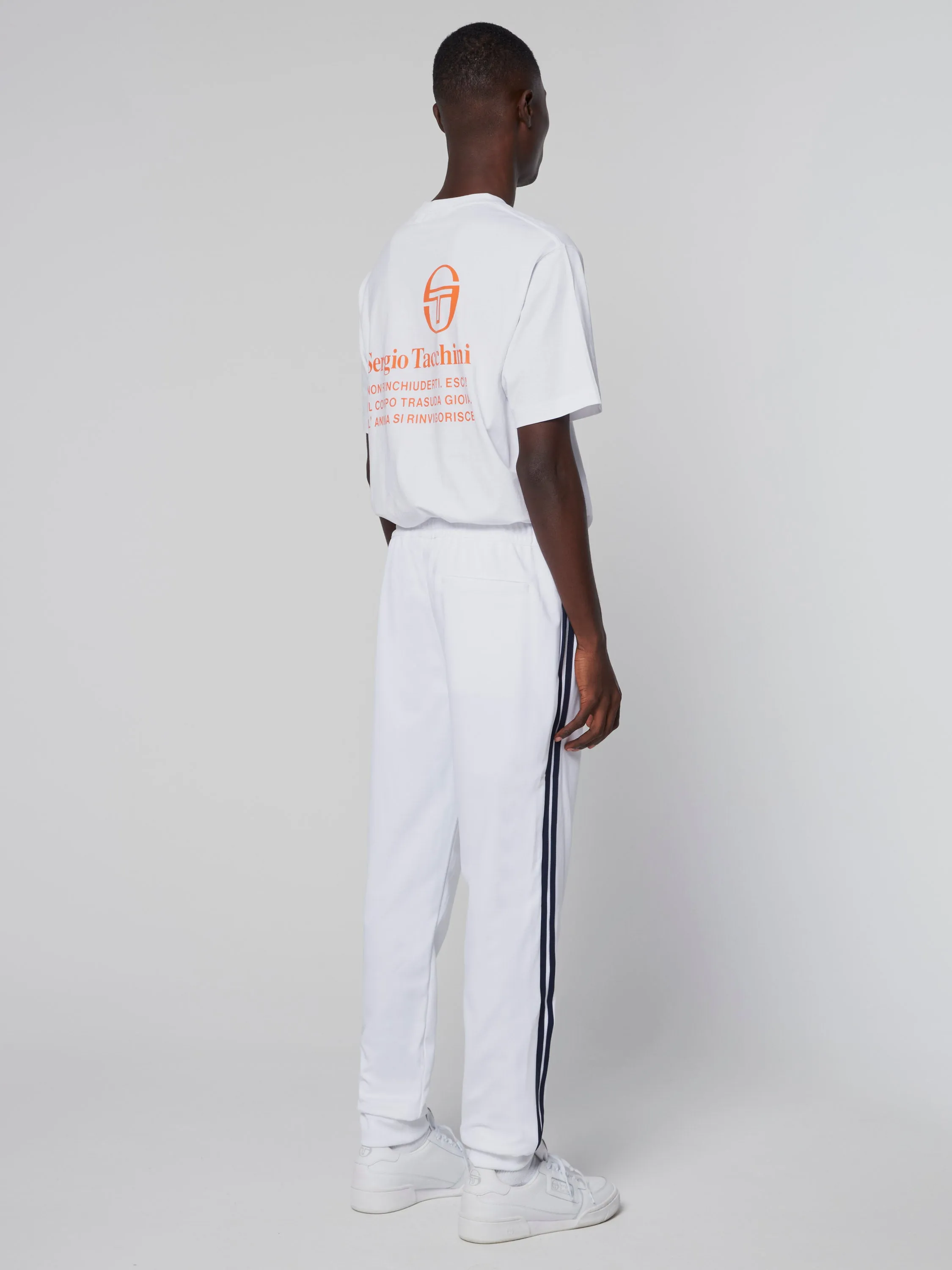 Damarindo Track Pant- White/ Navy sold by Sergio Tacchini product image thumbnail 3