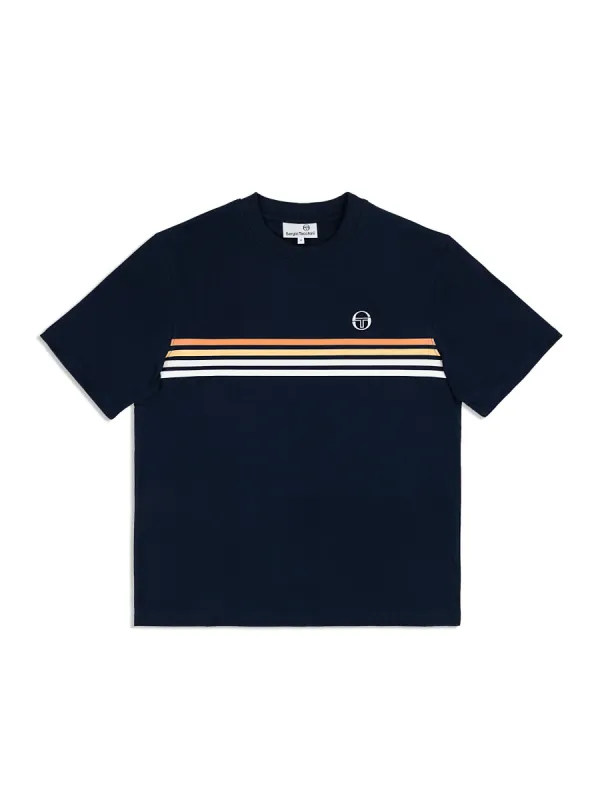 New Melfi T-Shirt-  Maritime Blue/ White sold by Sergio Tacchini