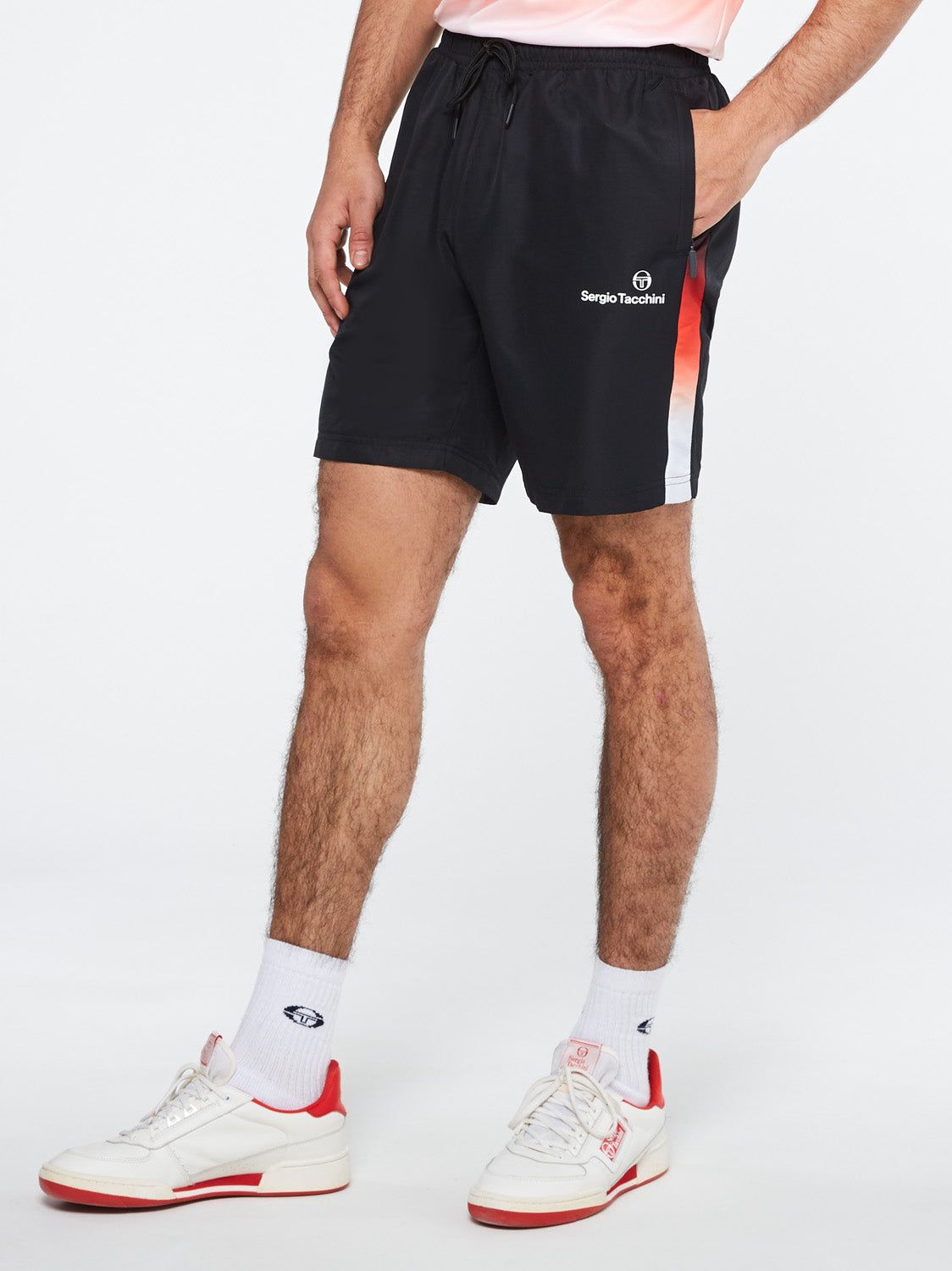 Sfumata Shorts-Black/Orange sold by Sergio Tacchini