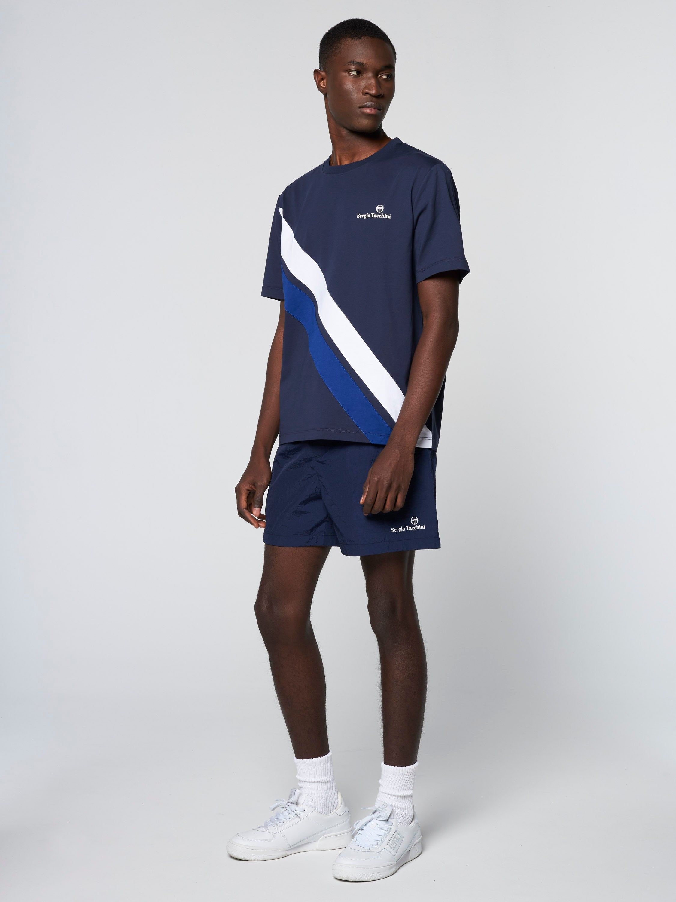 Ortica Tennis T-Shirt- Maritime Blue sold by Sergio Tacchini product image thumbnail 2