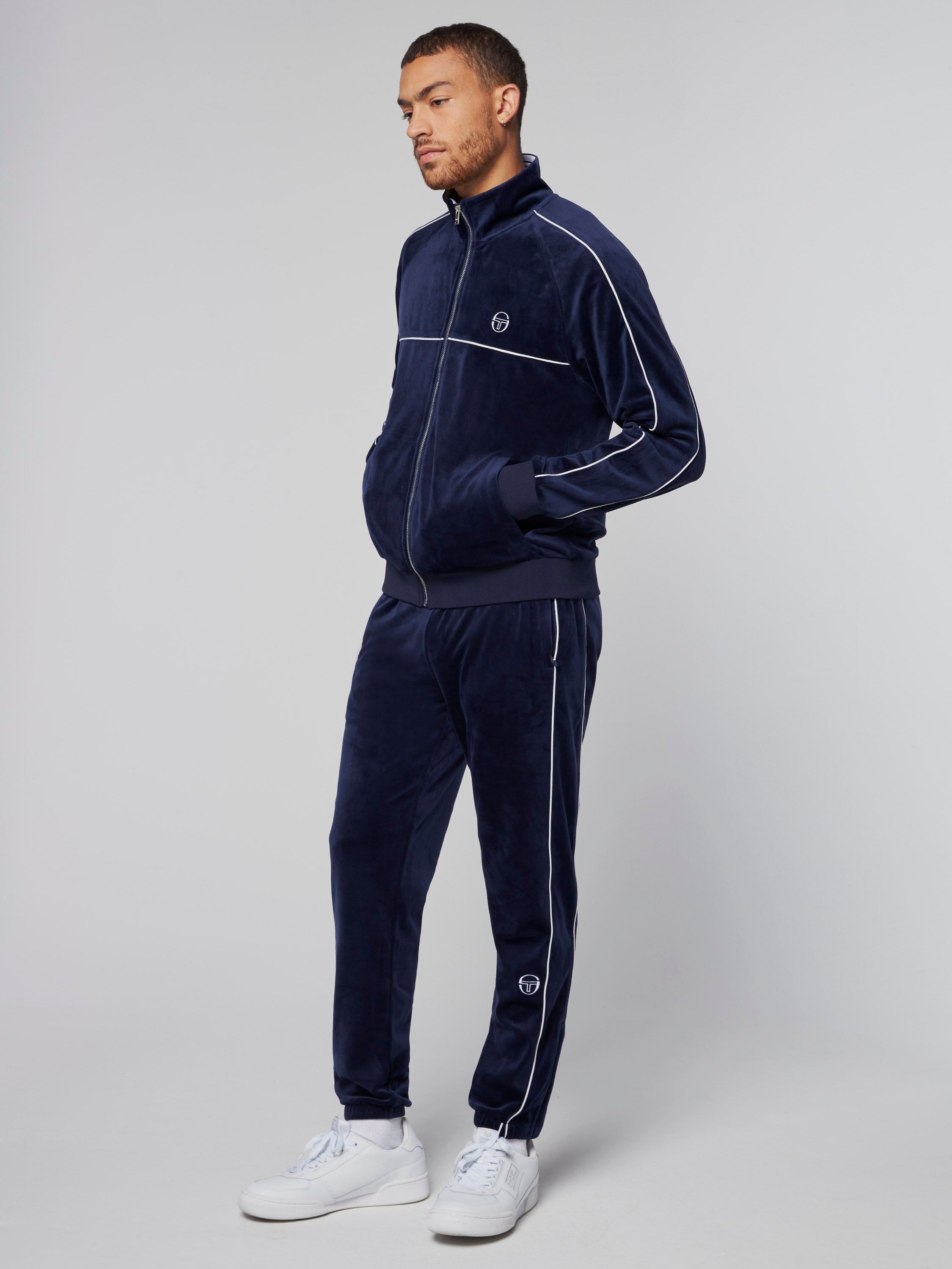 Sovana Velour Track Jacket- Maritime Blue sold by Sergio Tacchini product image thumbnail 2