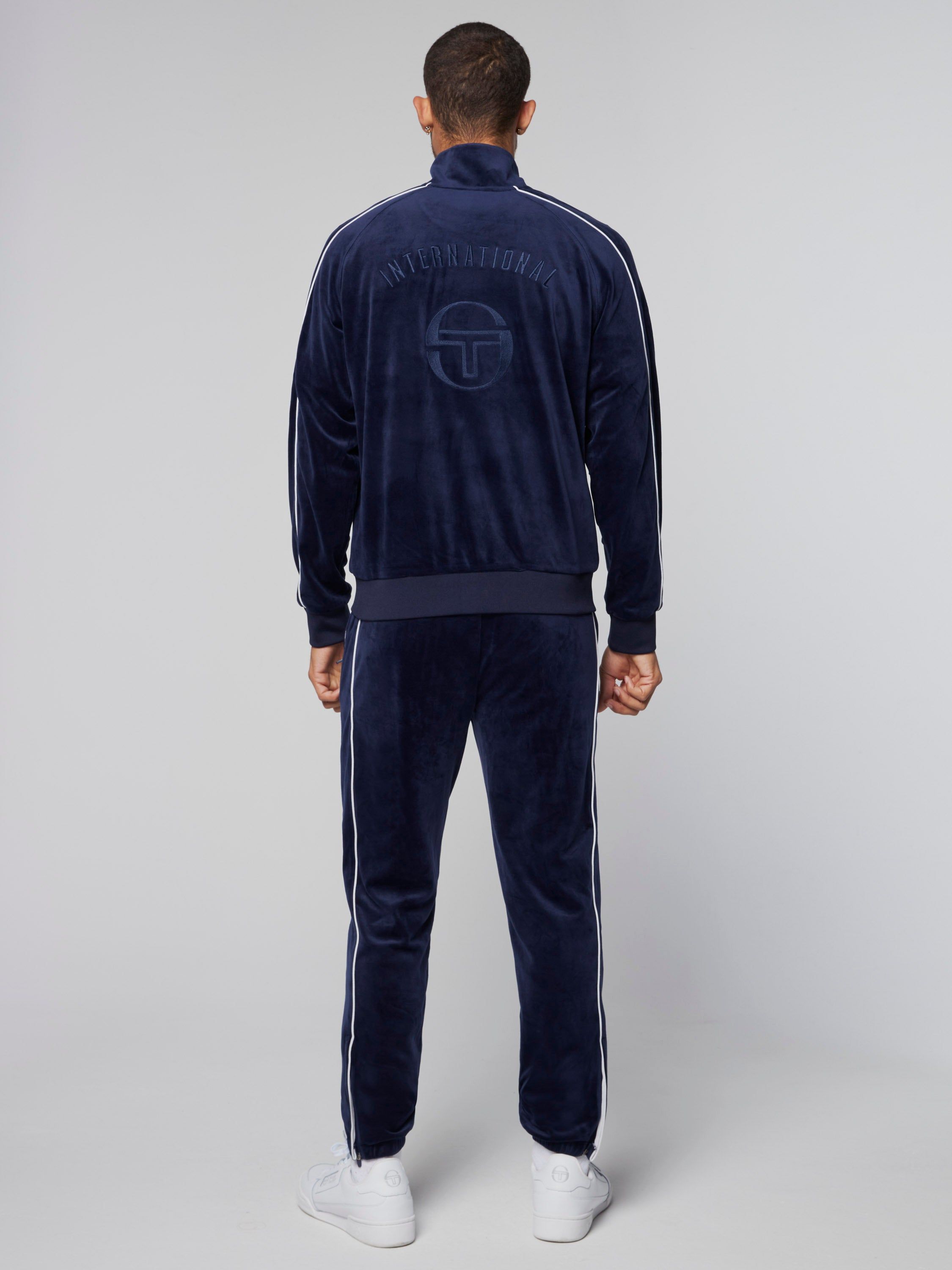 Sovana Velour Track Jacket- Maritime Blue sold by Sergio Tacchini product image thumbnail 3