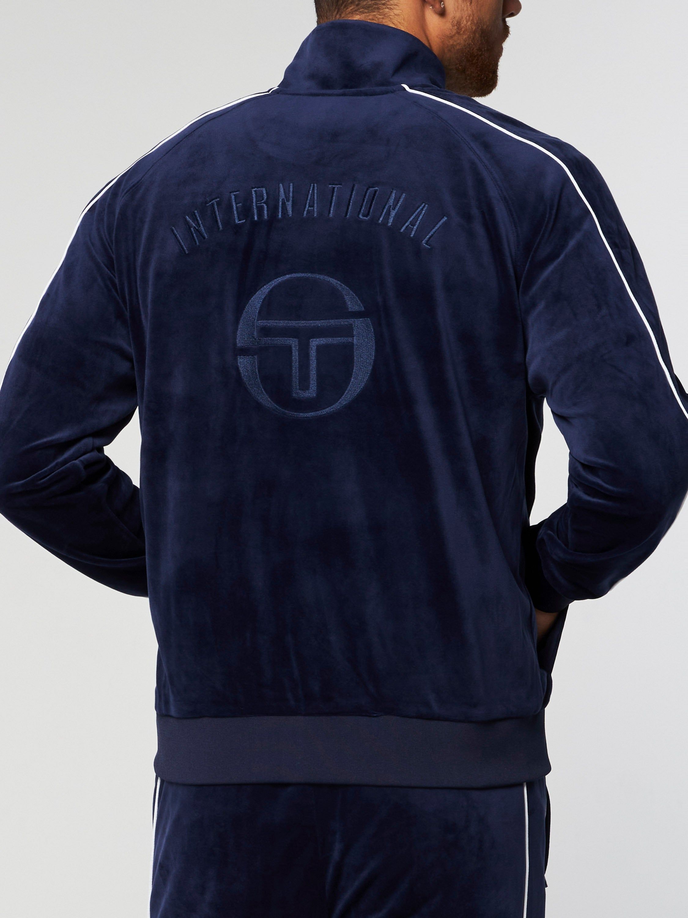 Sovana Velour Track Jacket- Maritime Blue sold by Sergio Tacchini product image thumbnail 4