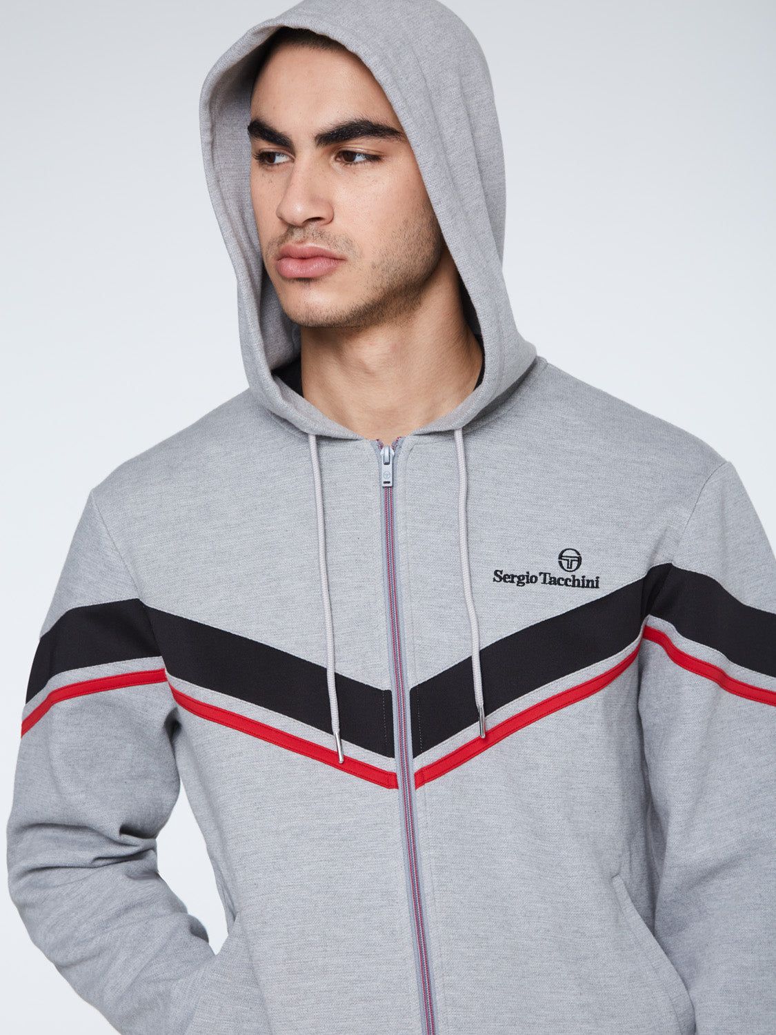 Line Zip-Up Hoodie-Heather Grey sold by Sergio Tacchini product image thumbnail 2