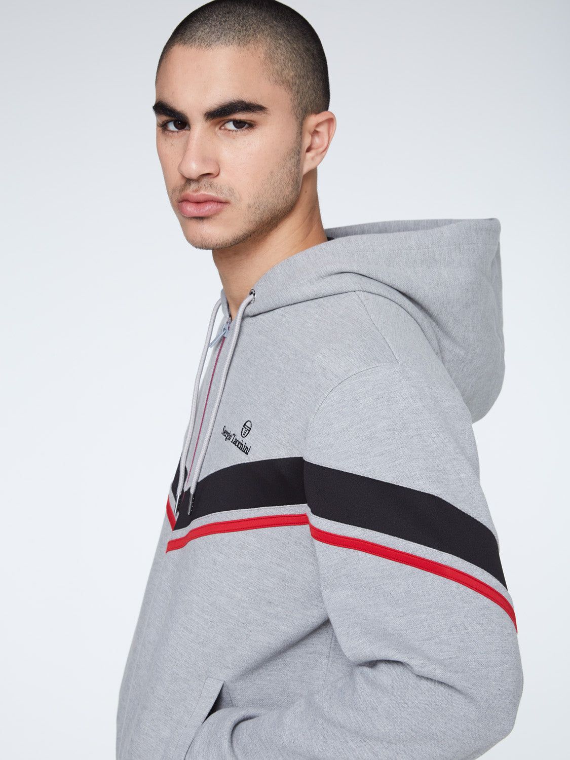 Line Zip-Up Hoodie-Heather Grey sold by Sergio Tacchini product image thumbnail 6