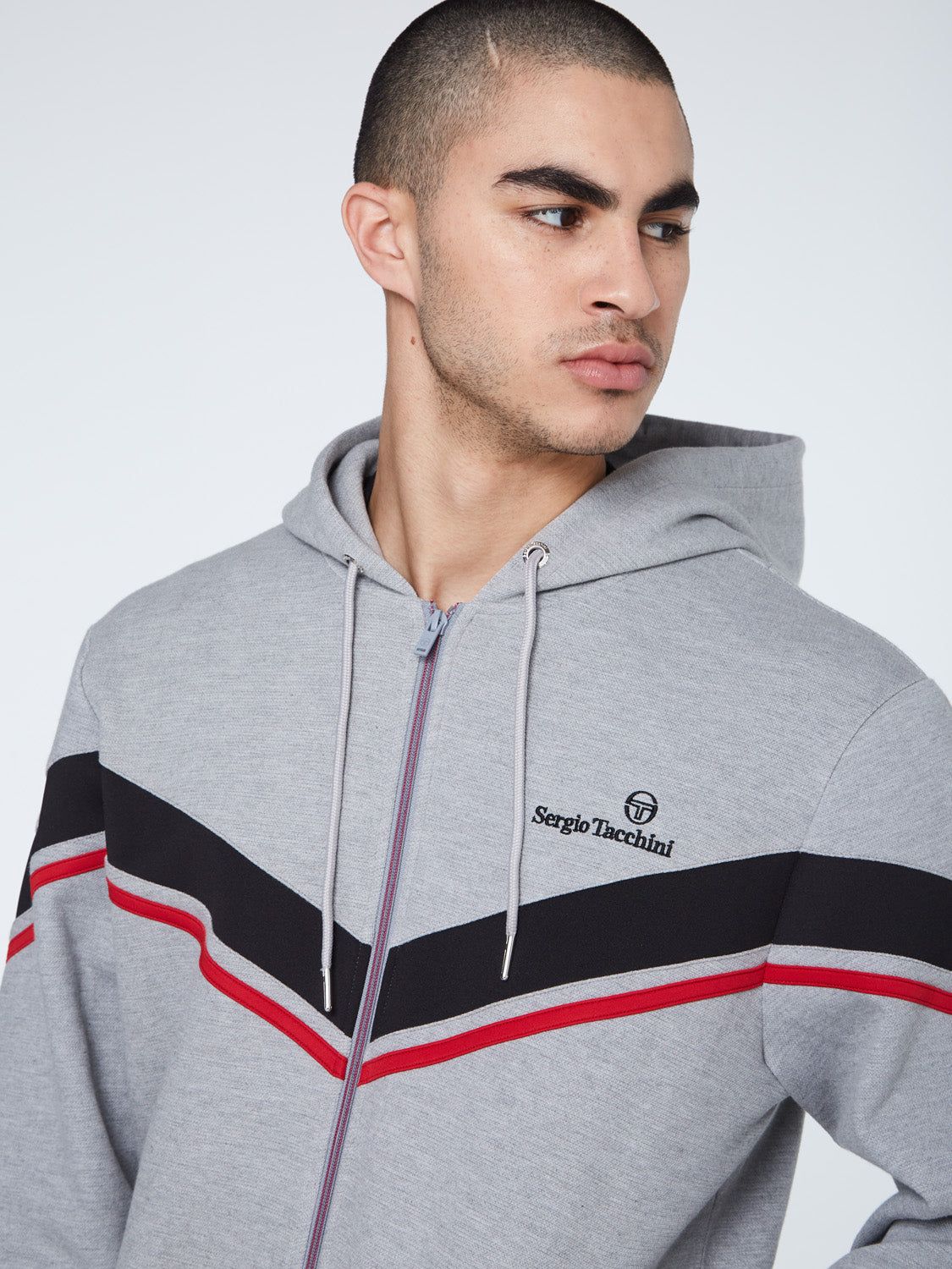 Line Zip-Up Hoodie-Heather Grey sold by Sergio Tacchini product image thumbnail 5