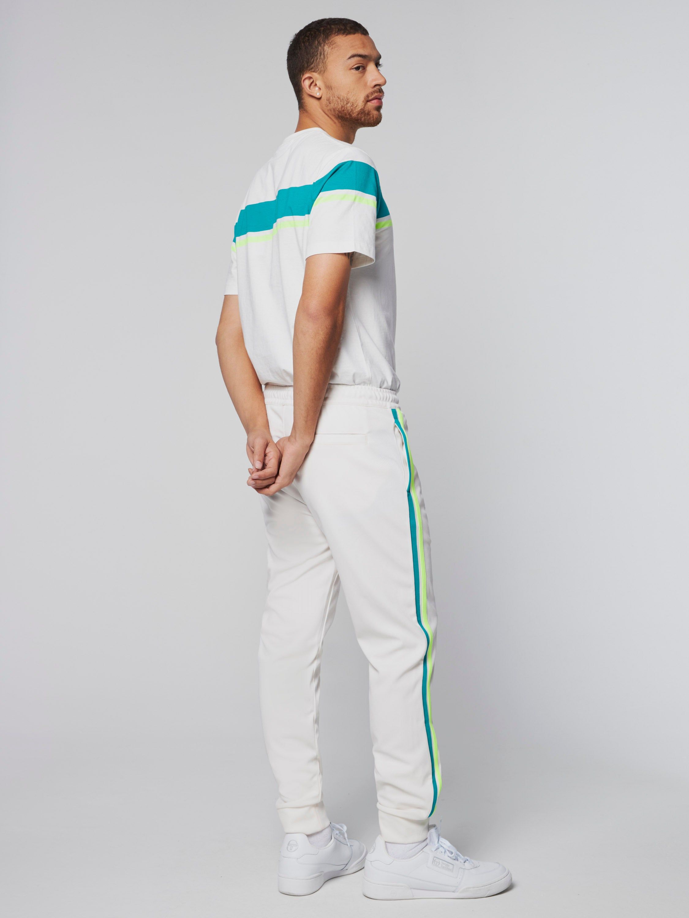 Damarindo Track Pant- Gardenia/ Blue Grass sold by Sergio Tacchini product image thumbnail 3