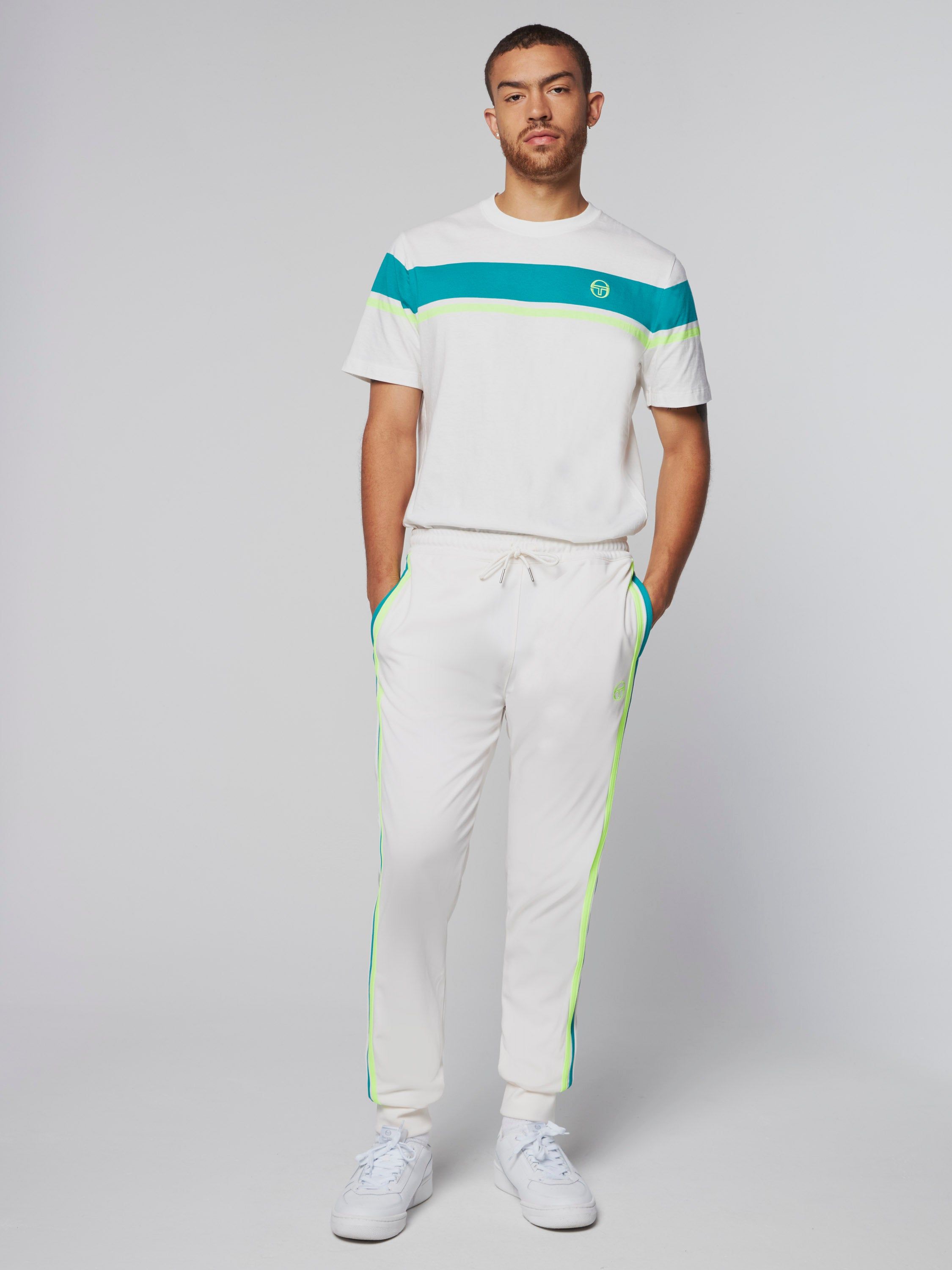 Damarindo Track Pant- Gardenia/ Blue Grass sold by Sergio Tacchini product image thumbnail 2